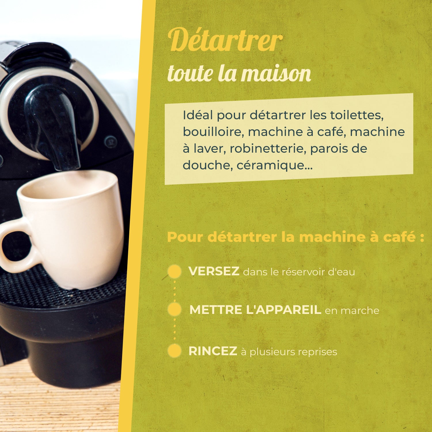 STARWAX FABULOUS - Acide citrique liquide – Détartrant naturel sans odeur 1L