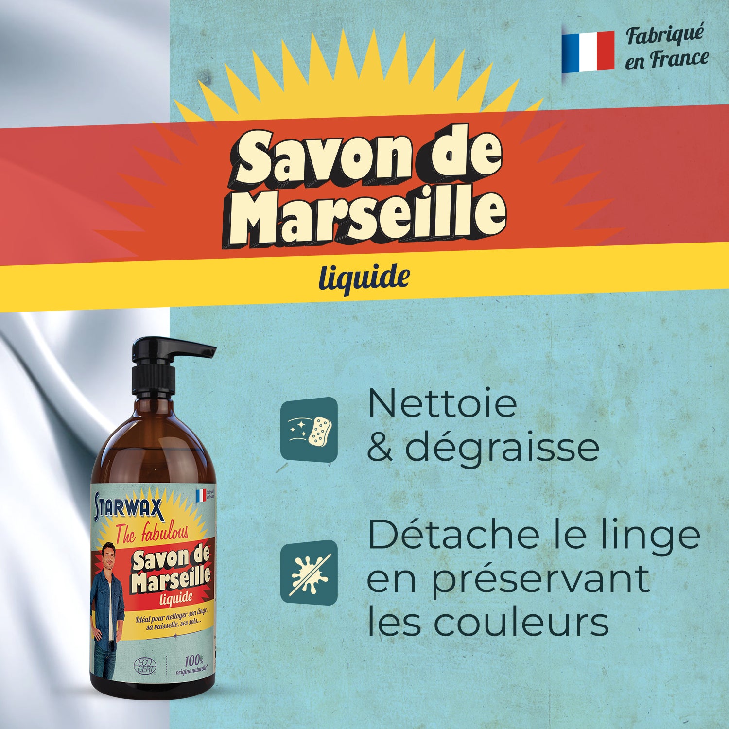 STARWAX FABULOUS - Savon de Marseille 950ml