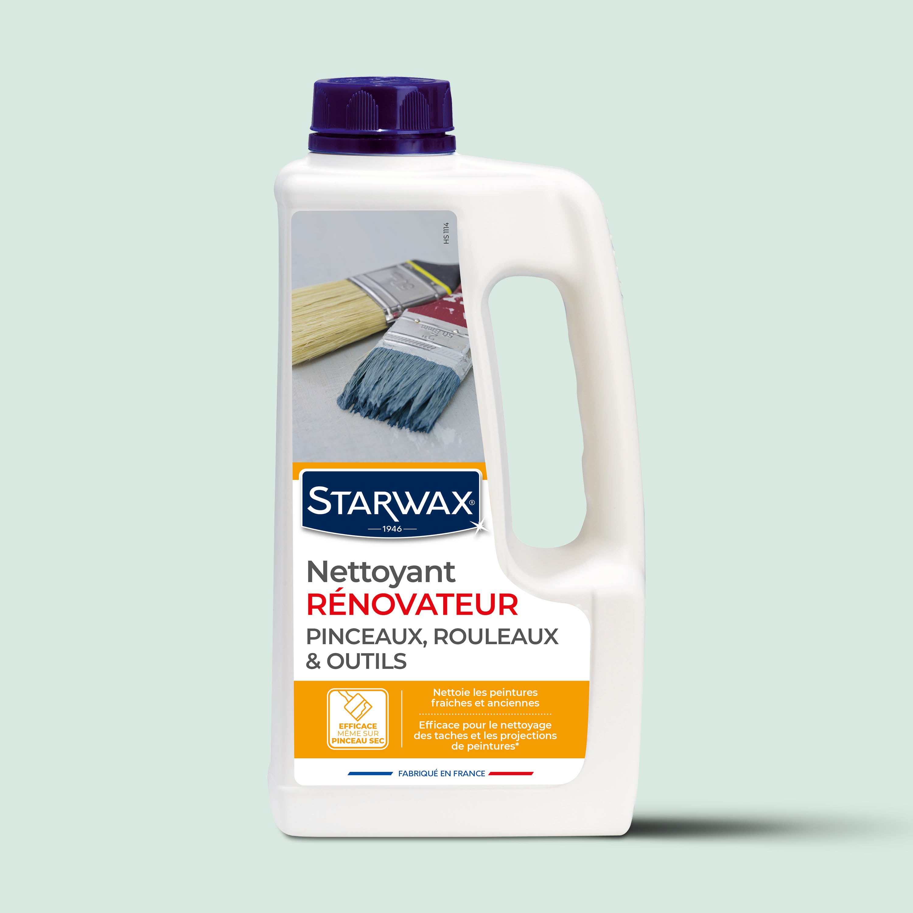 STARWAX - Nettoyant rénovateur pinceaux, rouleaux et outils 1L 1L