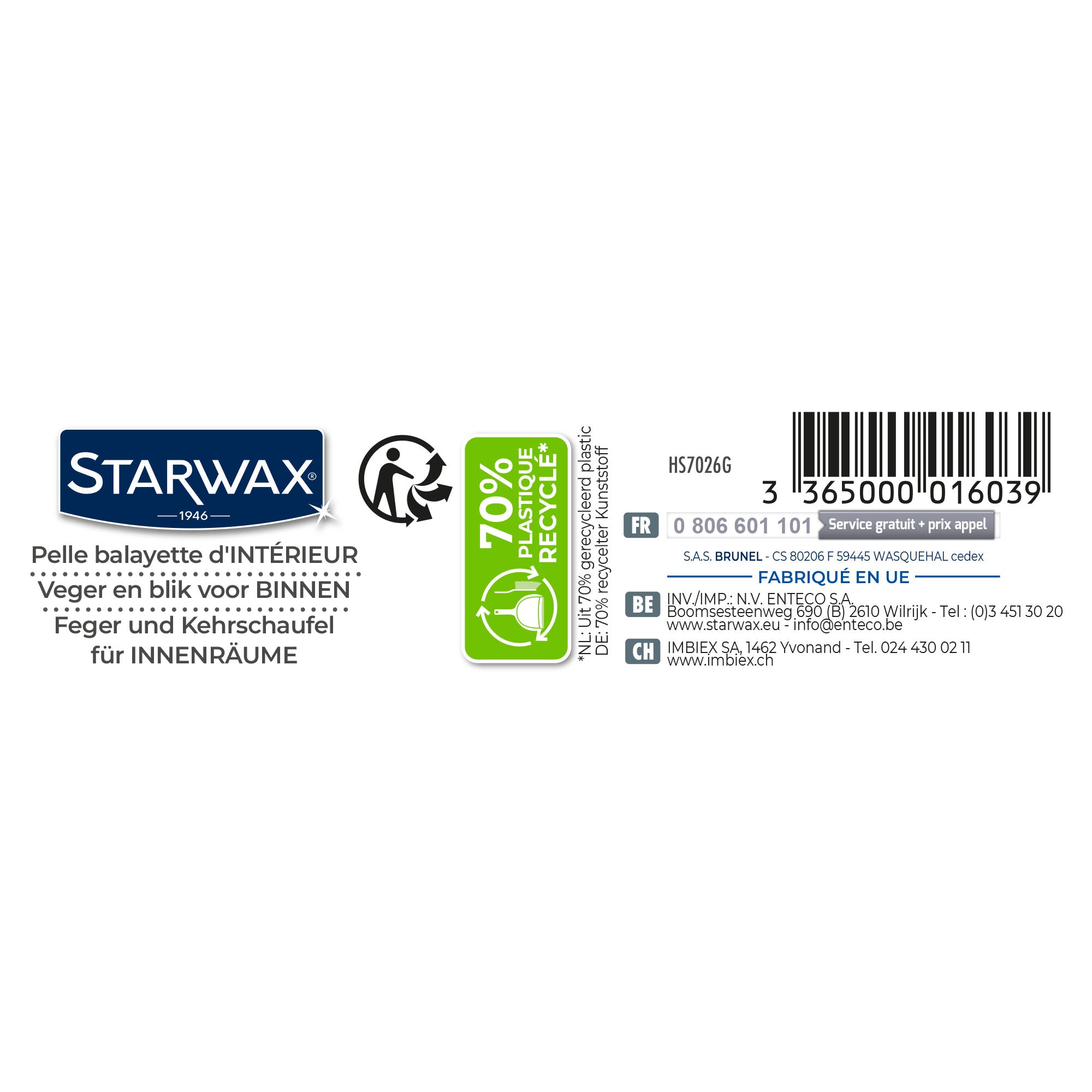 STARWAX - Combiné pelle-balayette
X1