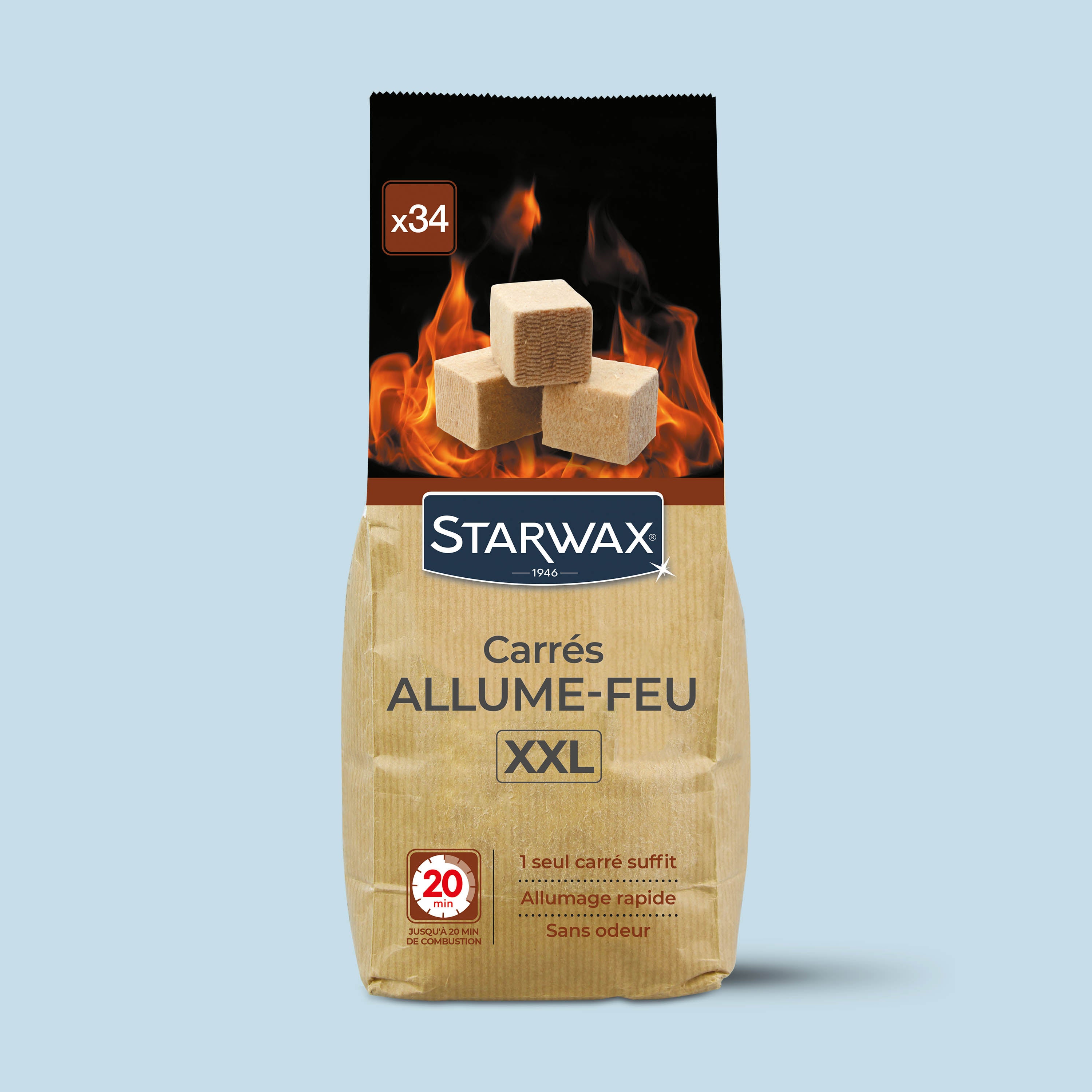 STARWAX - Carrés allume feu XXL X34 XXL