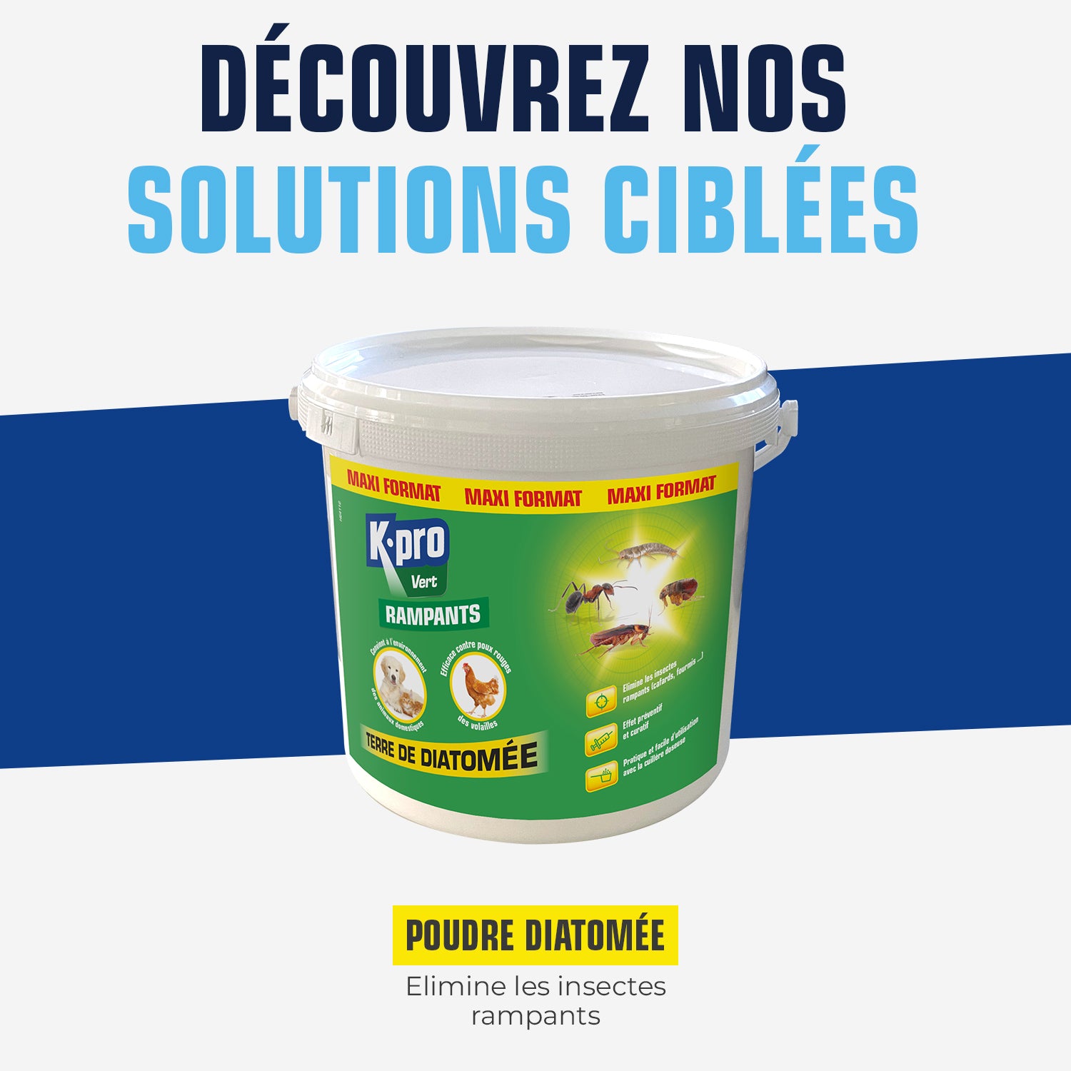 K.PRO - Terre de Diatomée 1KG 1kg Maxi format