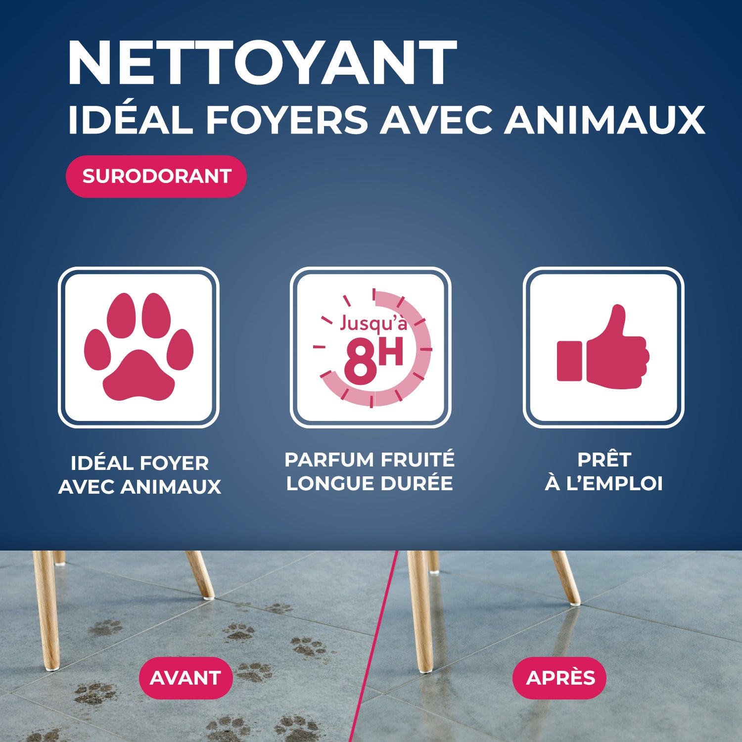 STARWAX - Nettoyant désodorisant surodorant spécial milieu animal 500ml