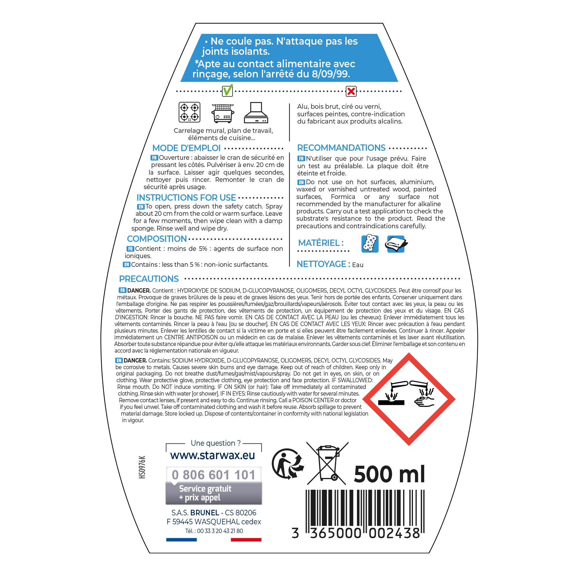 STARWAX - Dégraissant surpuissant 250ml