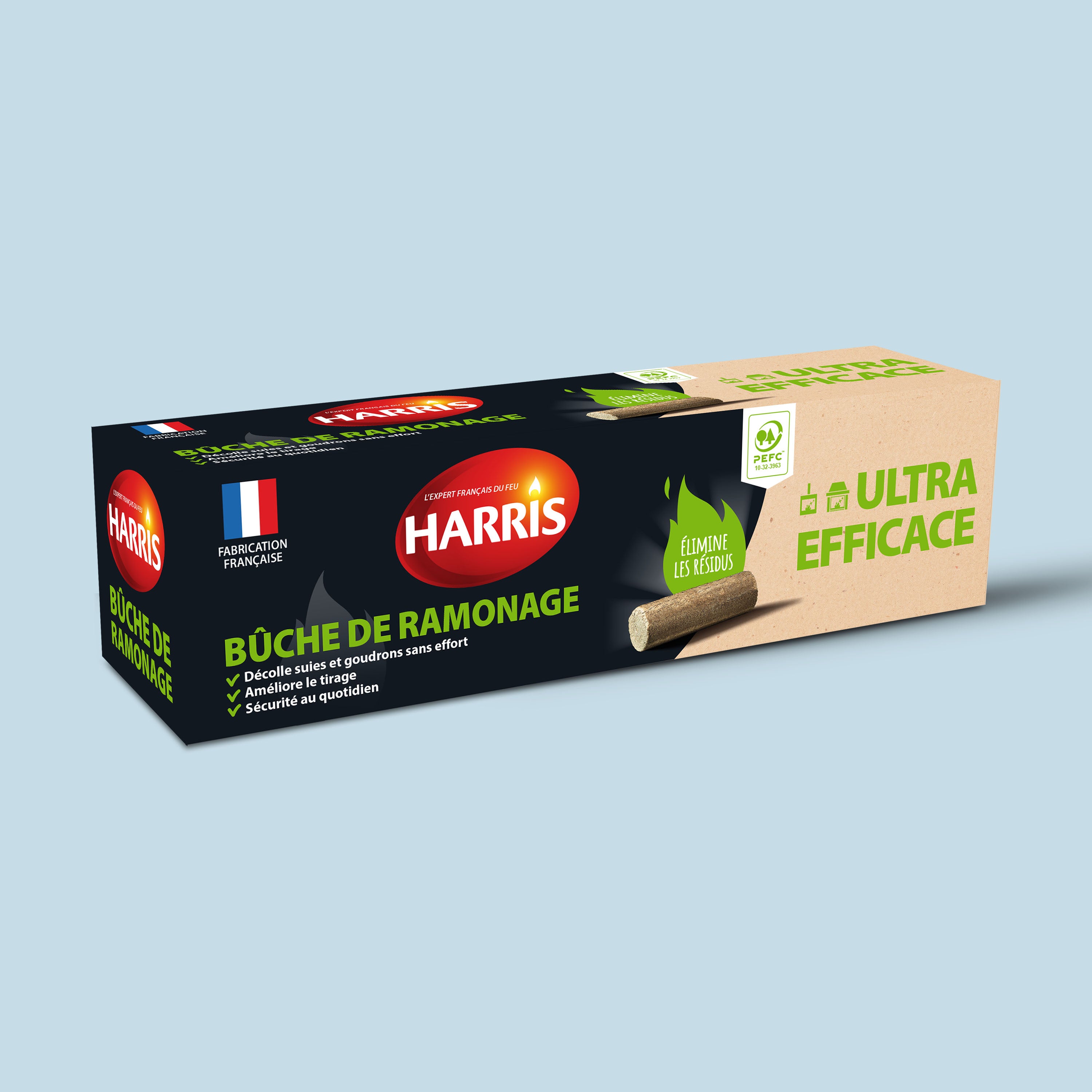 HARRIS - Bûche de ramonage 1,2kg