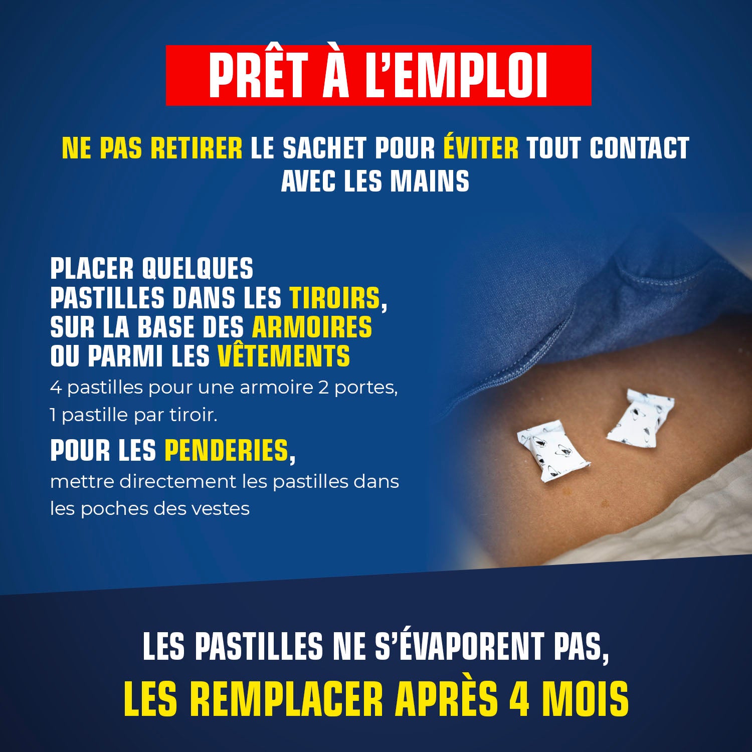 K.PRO - Pastilles mites des vêtements
X20