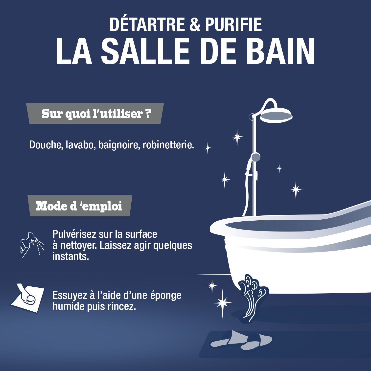 JACQUES BRIOCHIN - Nettoyant salle de bain 3 en 1 parfum floral 750ml Parfum floral