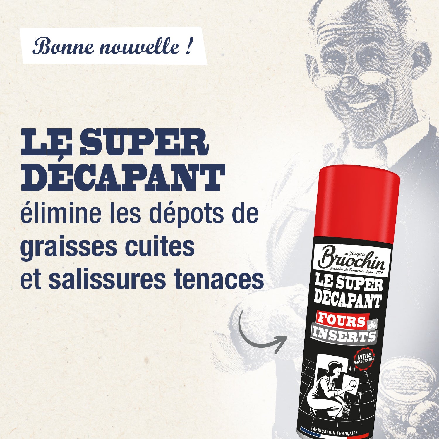 JACQUES BRIOCHIN - Super Décapant Fours et Inserts 500ml