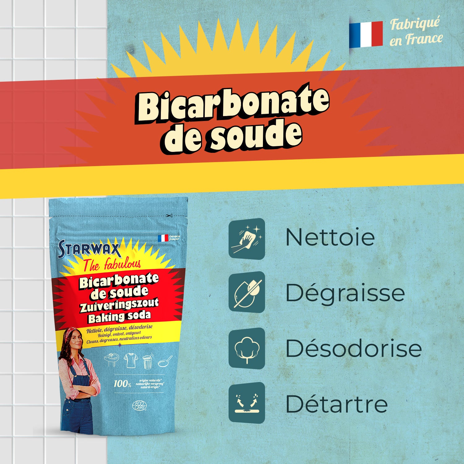 STARWAX FABULOUS - Bicarbonate de soude
500g