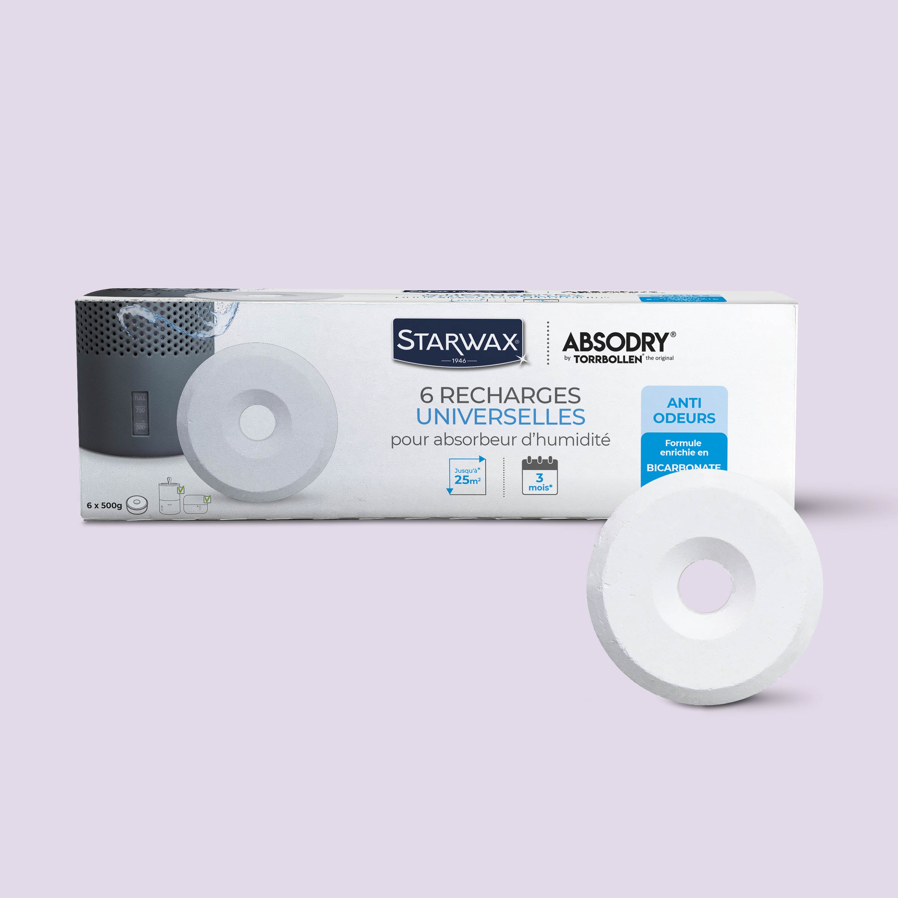 STARWAX - Pack de tablettes Starwax Absodry 500g x4