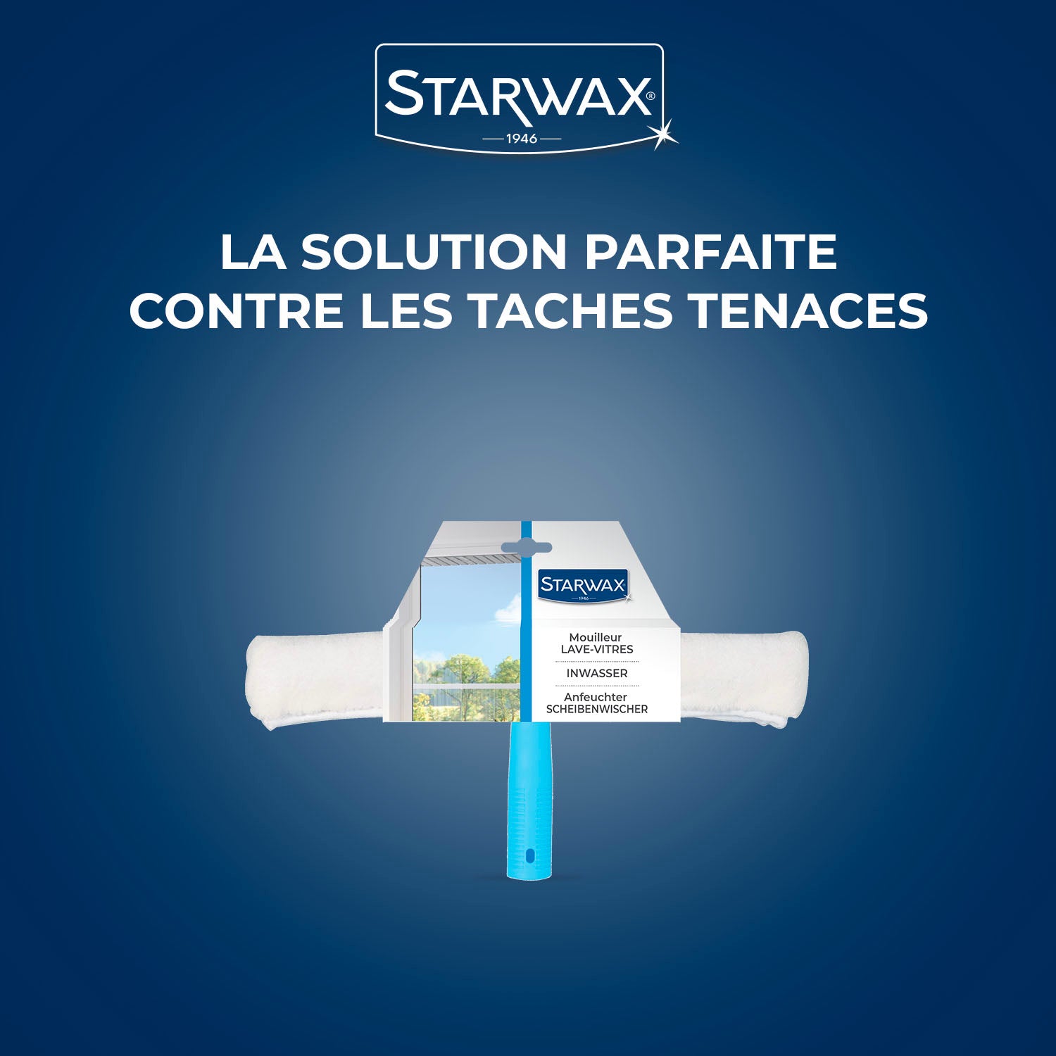 STARWAX - Mouilleur avec housse microfibre pour vitres
X1