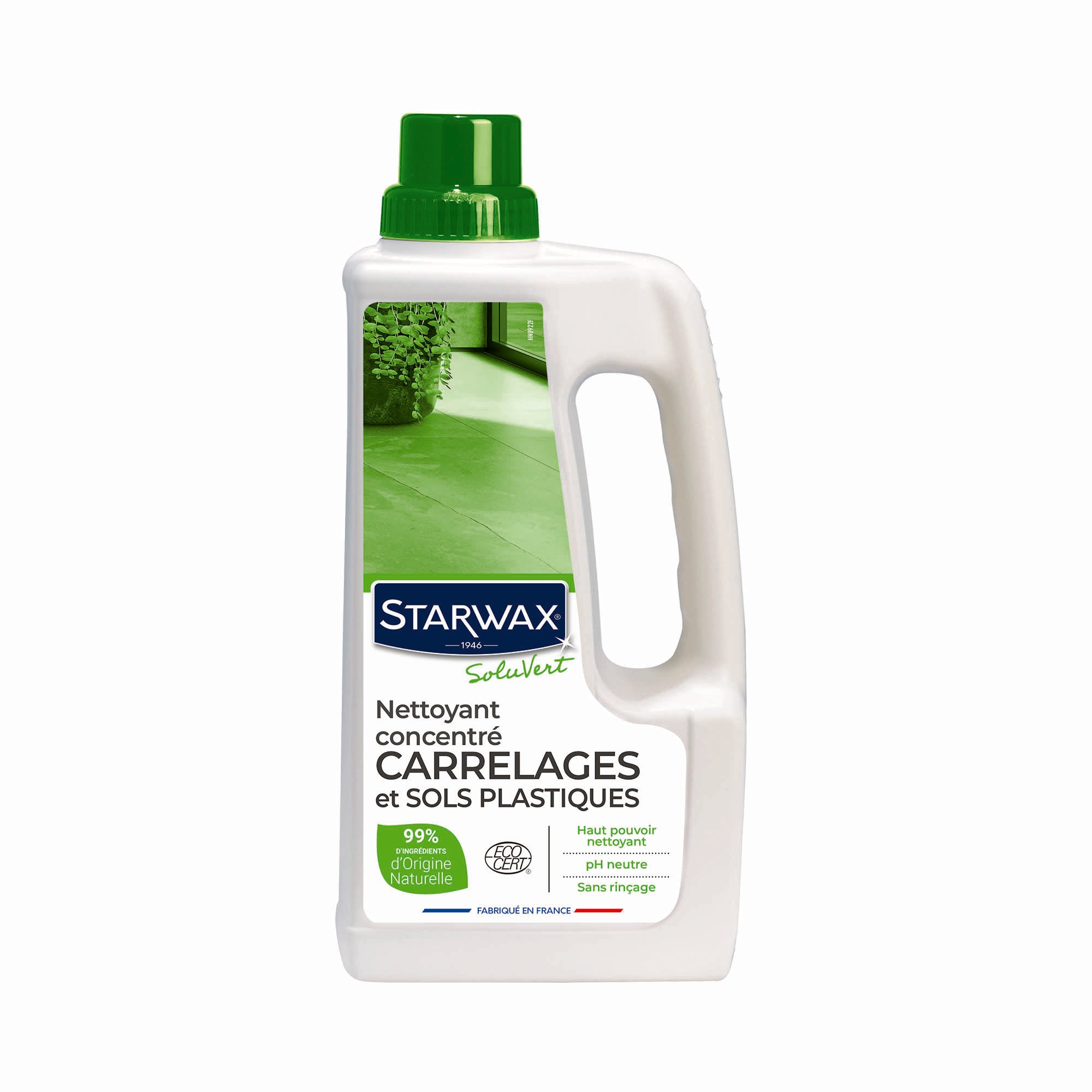 STARWAX SOLUVERT - Nettoyant concentré pour carrelages et sols plastiques
1L