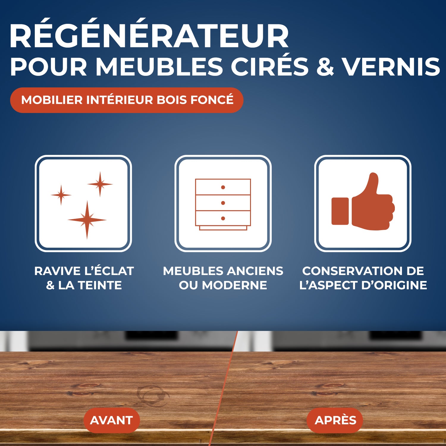 STARWAX - Régénérateur pour meubles cirés et vernis 250ml Bois clair