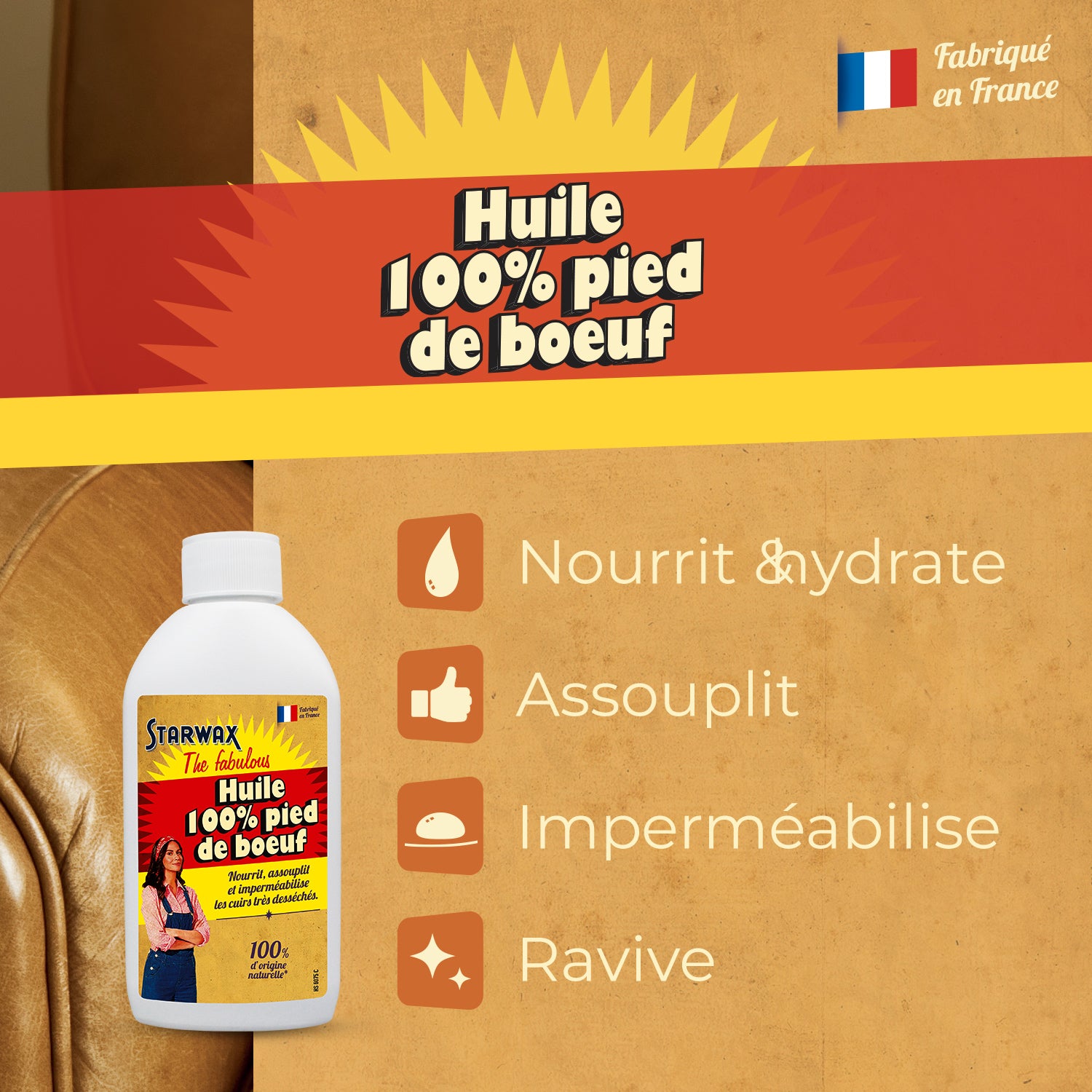 STARWAX FABULOUS - Huile 100% pied de bœuf 250ml