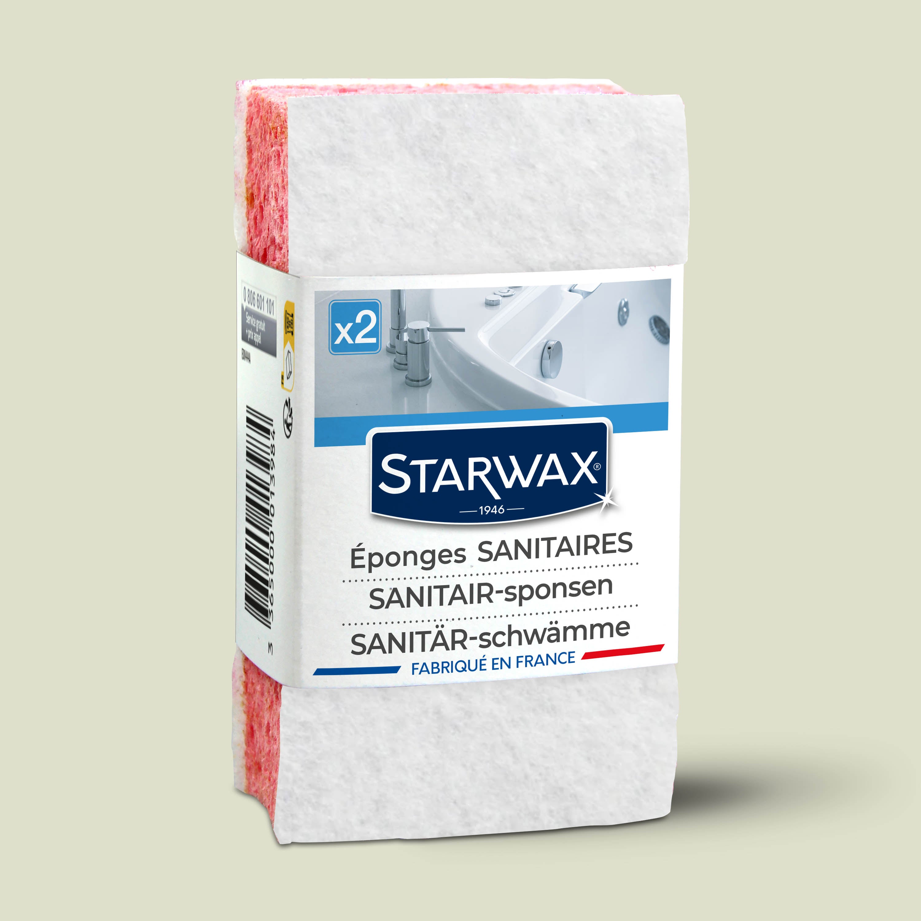 STARWAX - Eponges sanitaires X2
