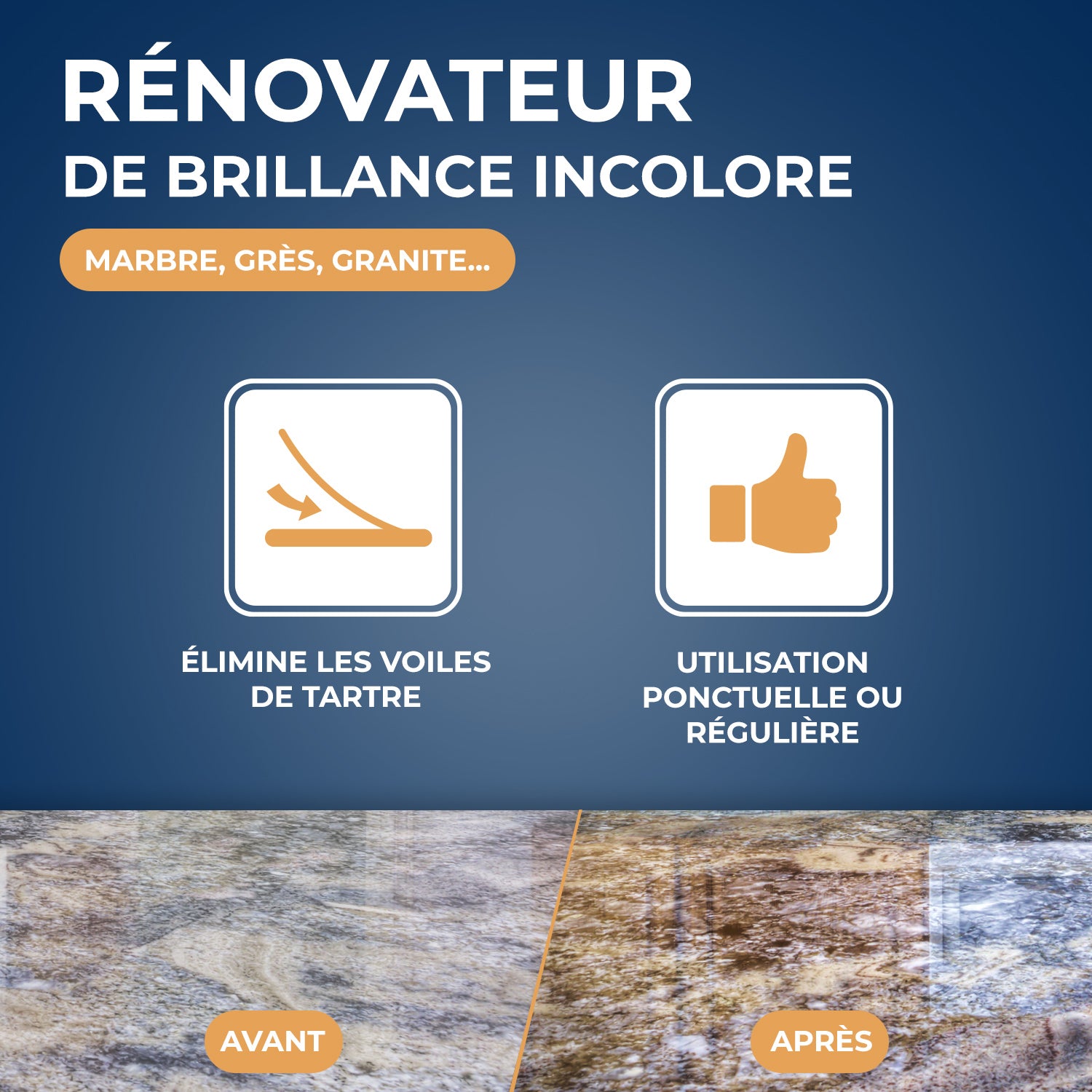 STARWAX - Rénovateur de brillance pour marbre et pierres naturelles 250ml
