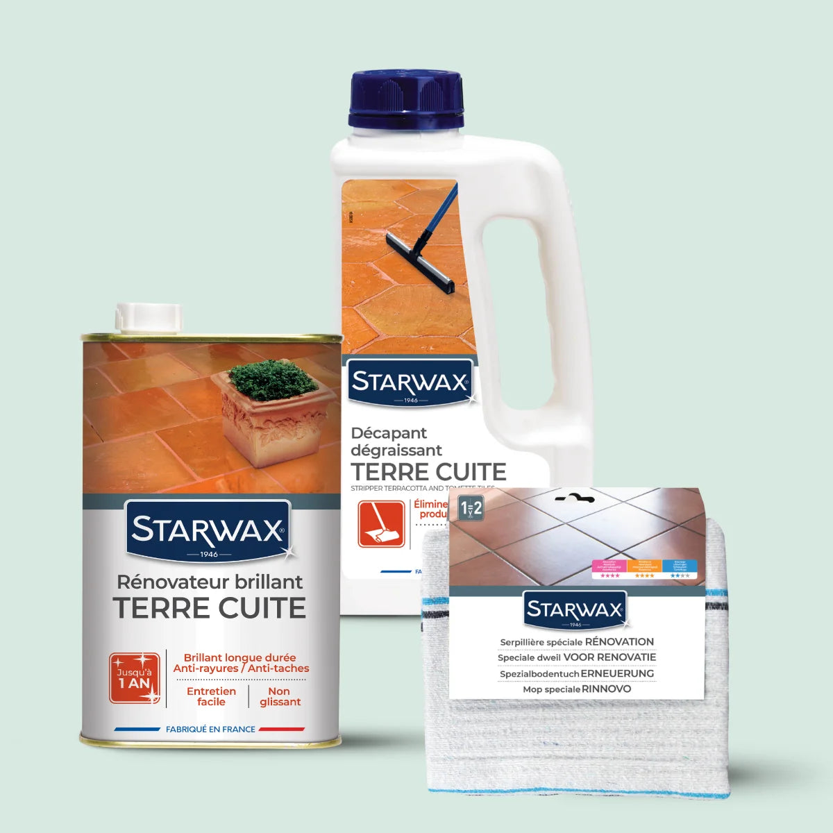 Rénover et nettoyer son sol en tomettes avec Starwax