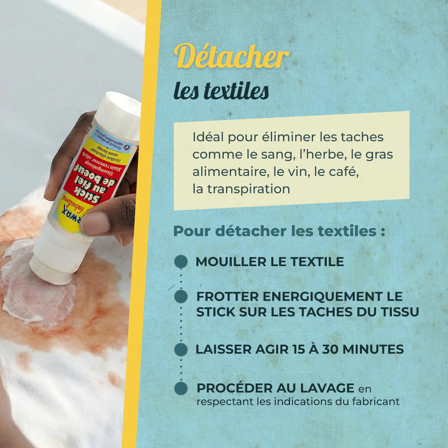 Savon au fiel de boeuf en stick