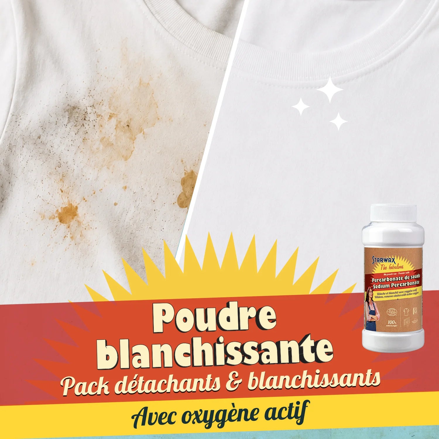 Pack Détachage Express & Blanc Éclatant :  La solution pour un linge impeccable