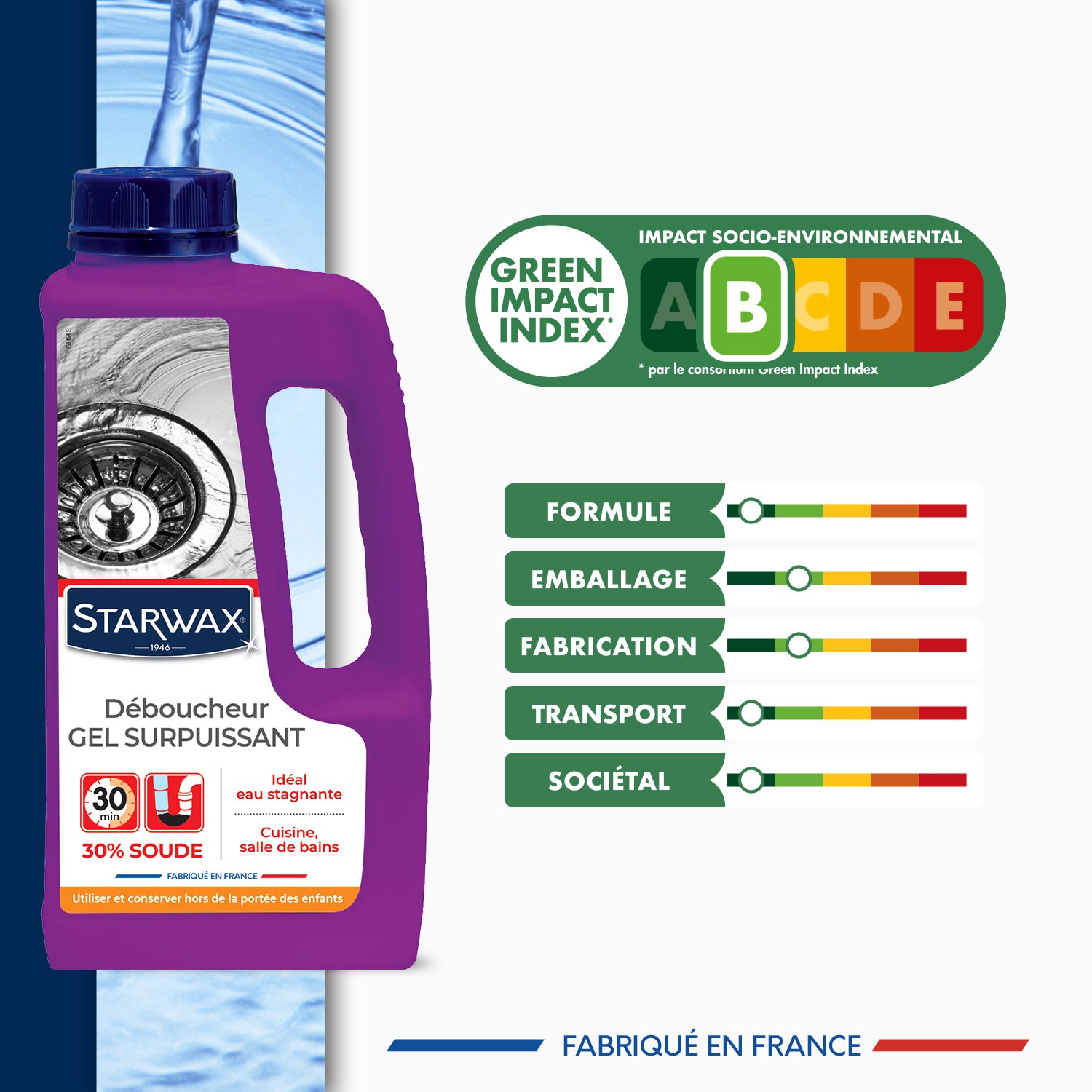 Déboucheur gel pour canalisations