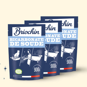 Lot de 3 bicarbonate de soude 900g