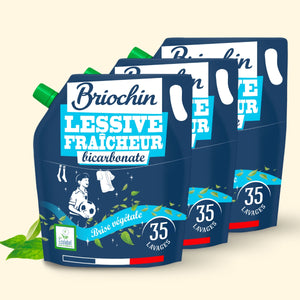 Lot de 3 recharges de lessives fraicheur au bicarbonate
