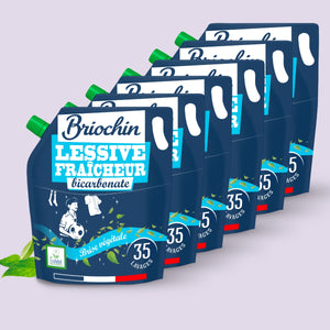 Lot de 6 recharges de lessives fraicheur au bicarbonate