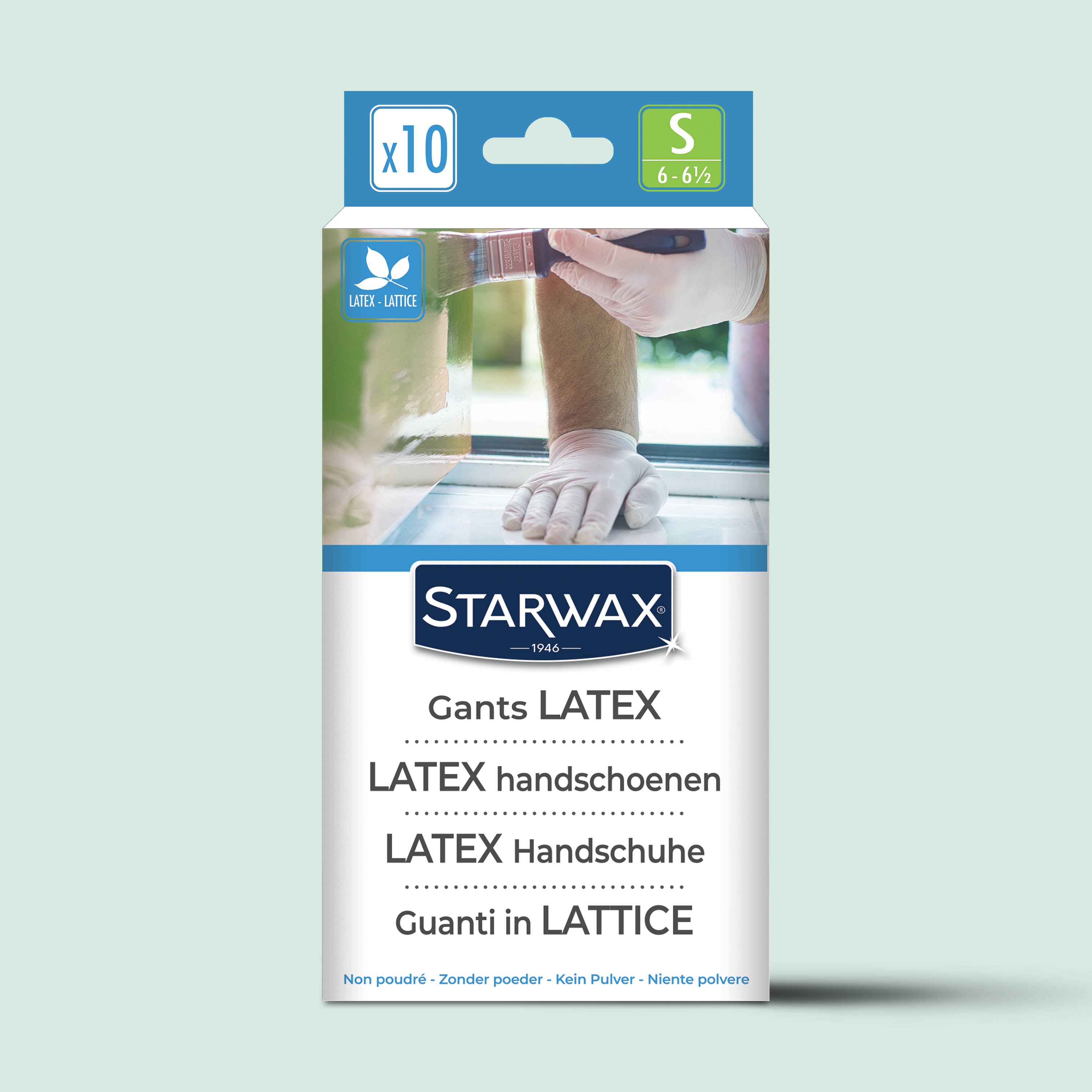 STARWAX - Gants latex épais X10 M