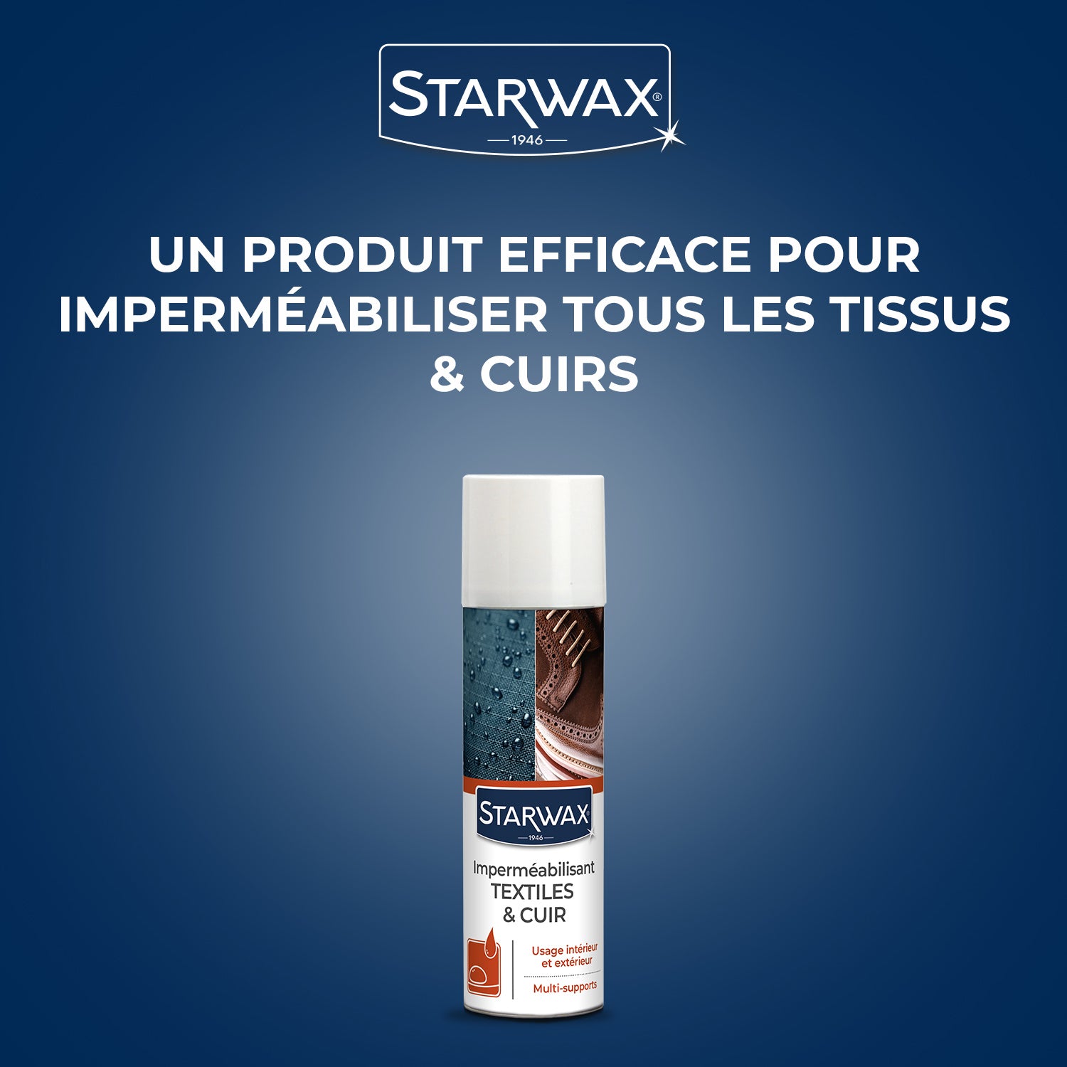 STARWAX - Aérosol Imperméabilisant Textiles et Cuir 300ml