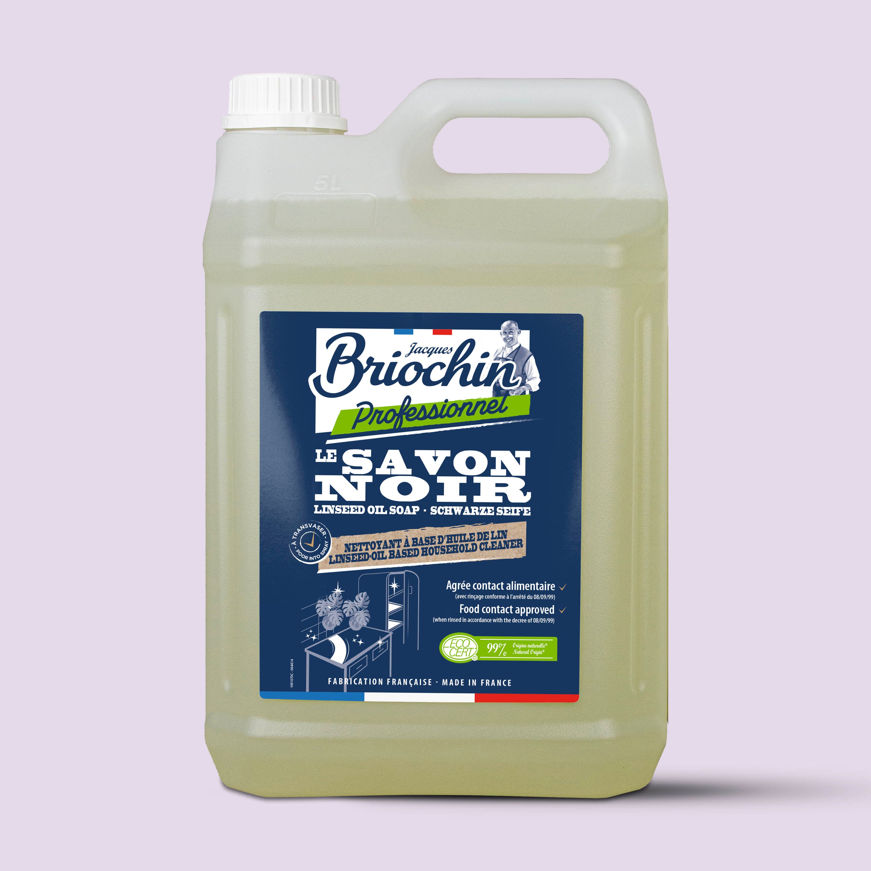 JACQUES BRIOCHIN PRO - Le Savon Noir PAE Ecocert 5L Sans parfum