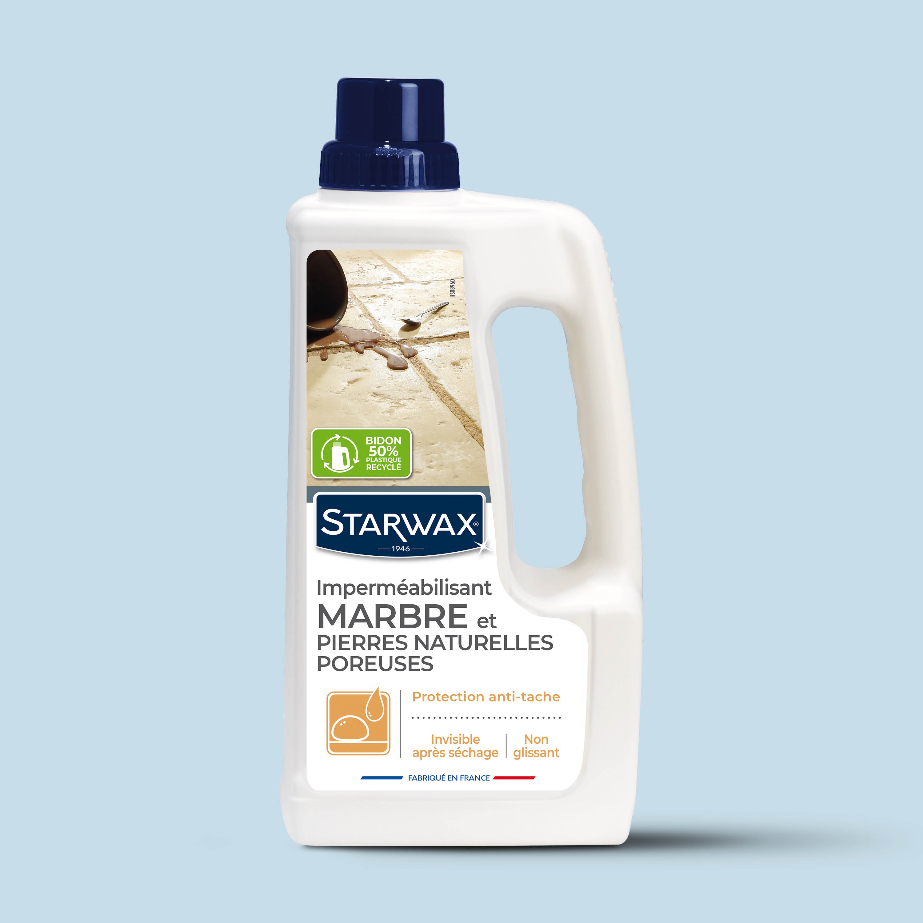 STARWAX - Imperméabilisant marbre et pierres naturelles poreuses - protection invisible 1L