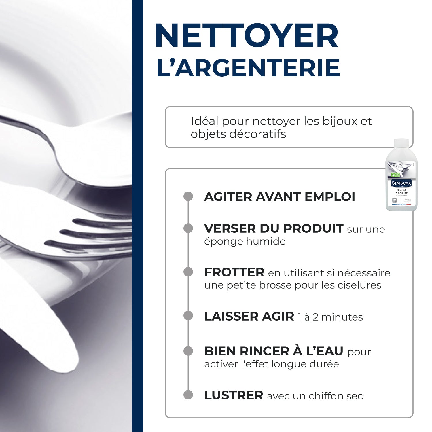STARWAX - Nettoyant argent 250ml