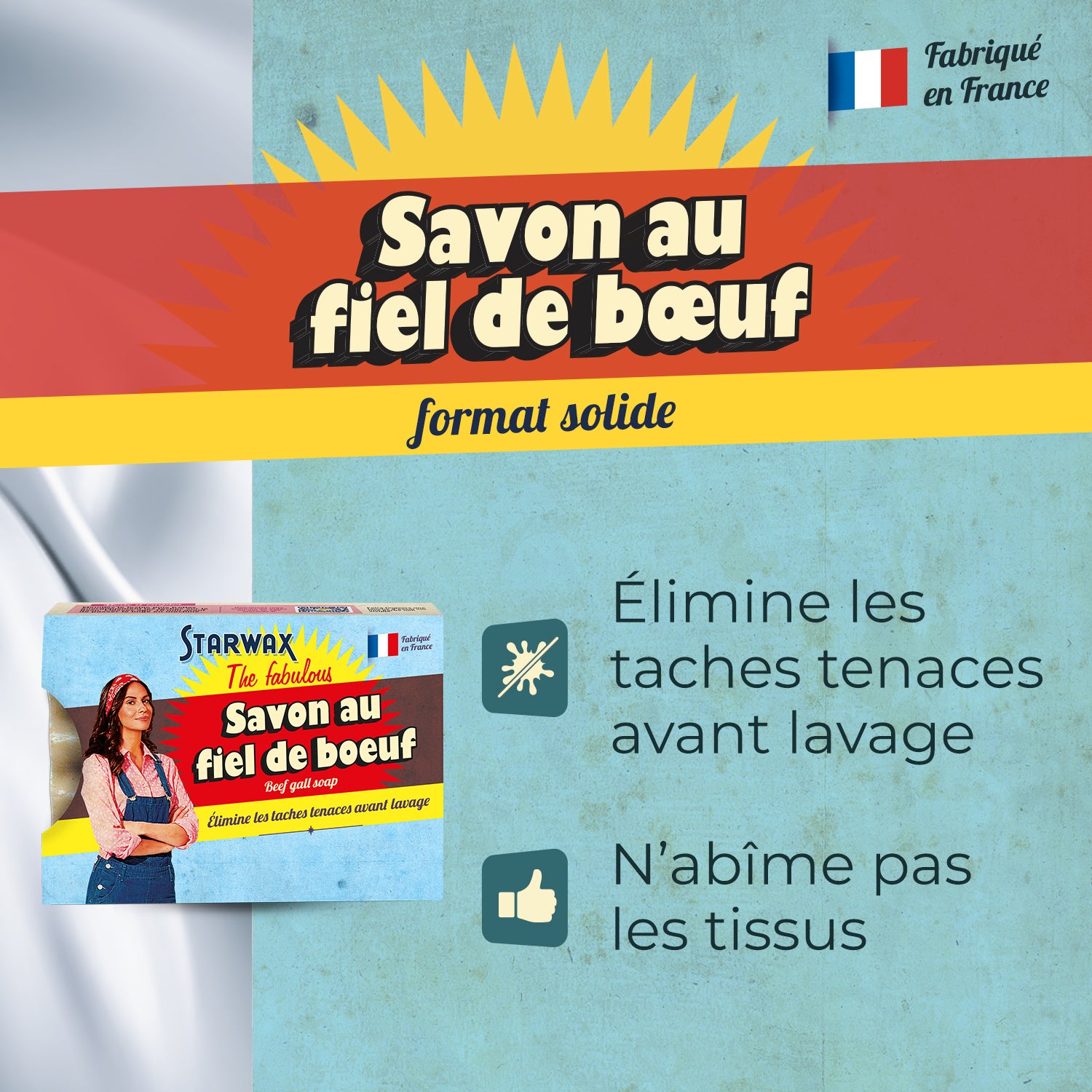 STARWAX FABULOUS - Savon au fiel de boeuf 100g