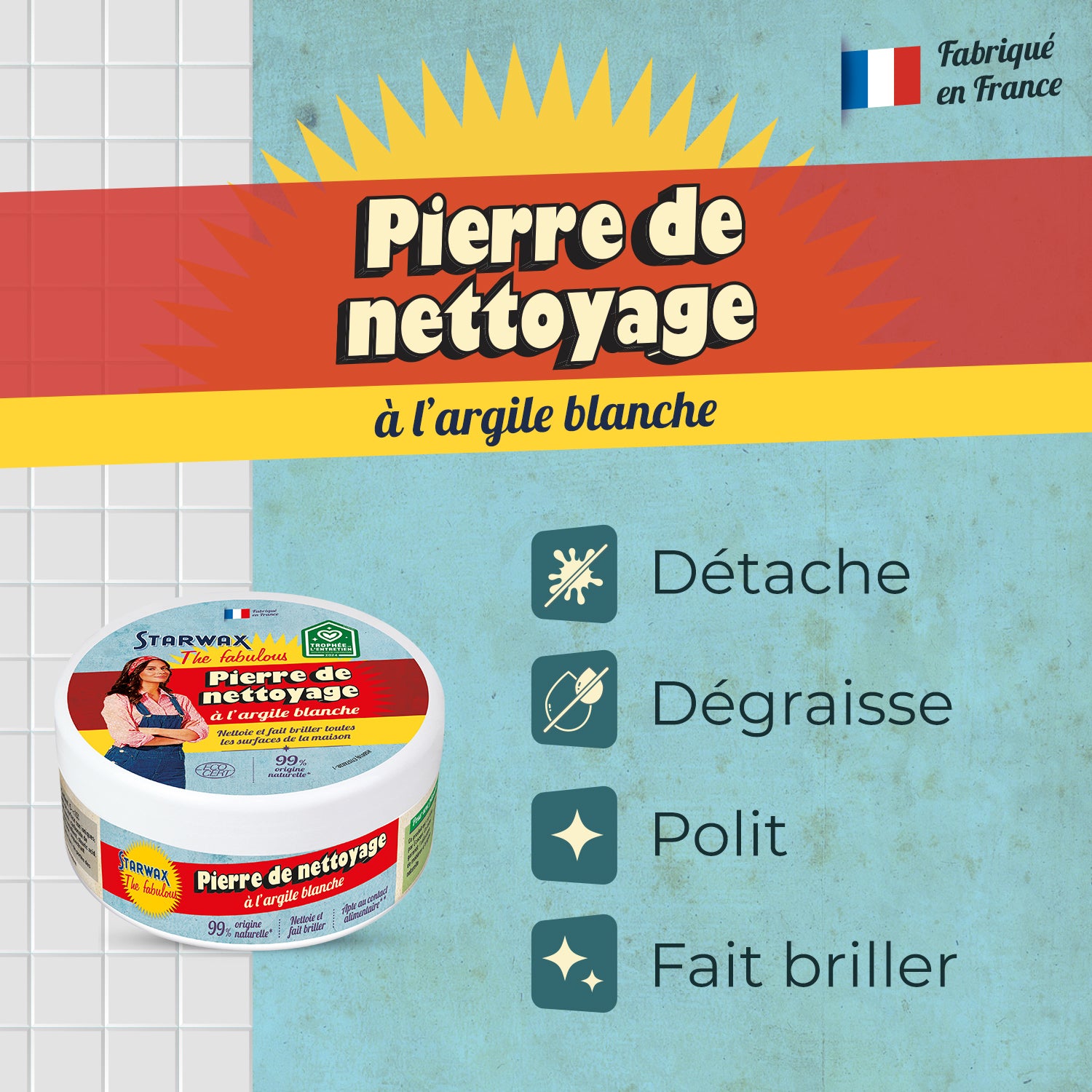 STARWAX FABULOUS - Pierre blanche multi-usages 300g