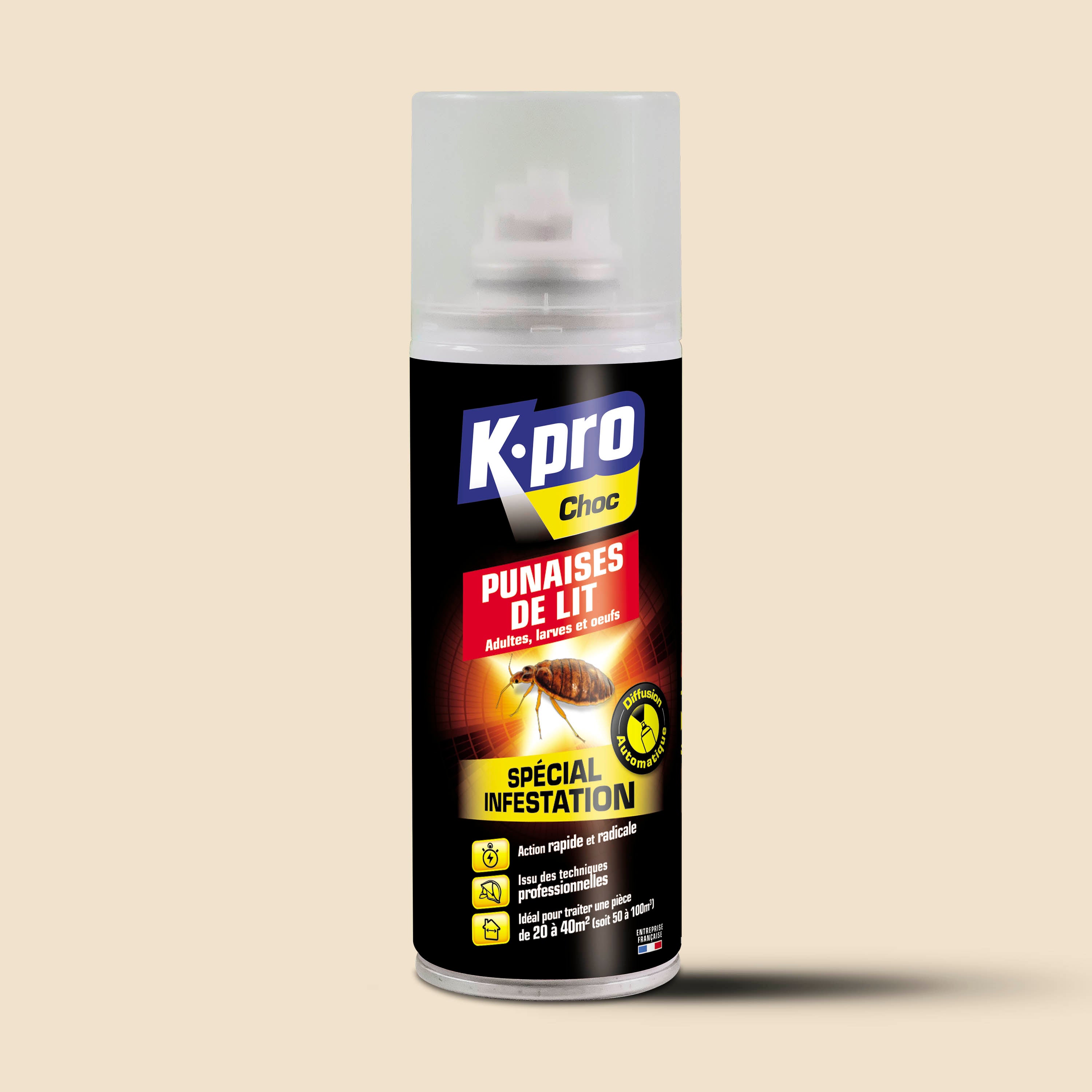 K.PRO - Aérosol diffusion automatique punaises de lit 200ml