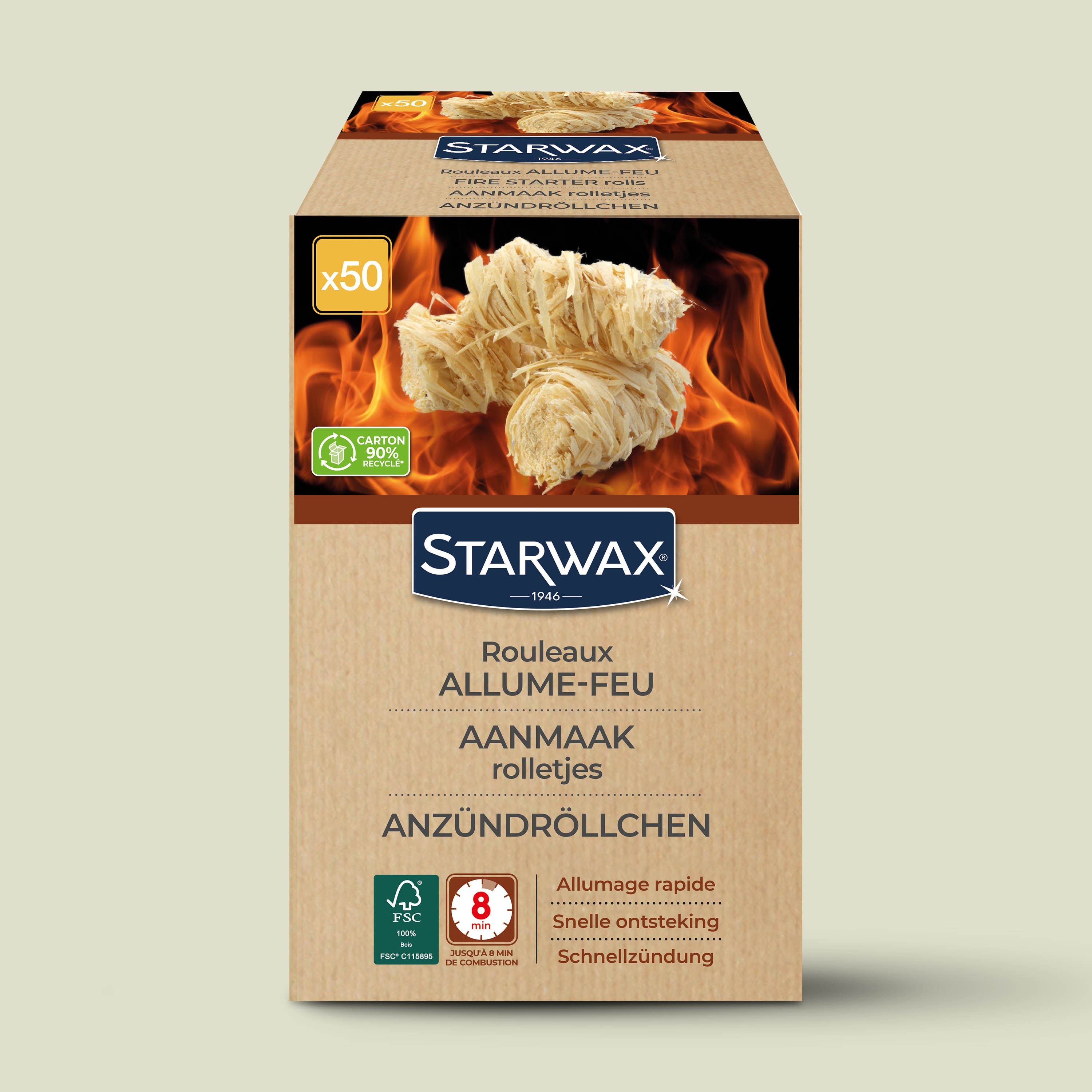 STARWAX - Rouleaux allume feu FSC® X50