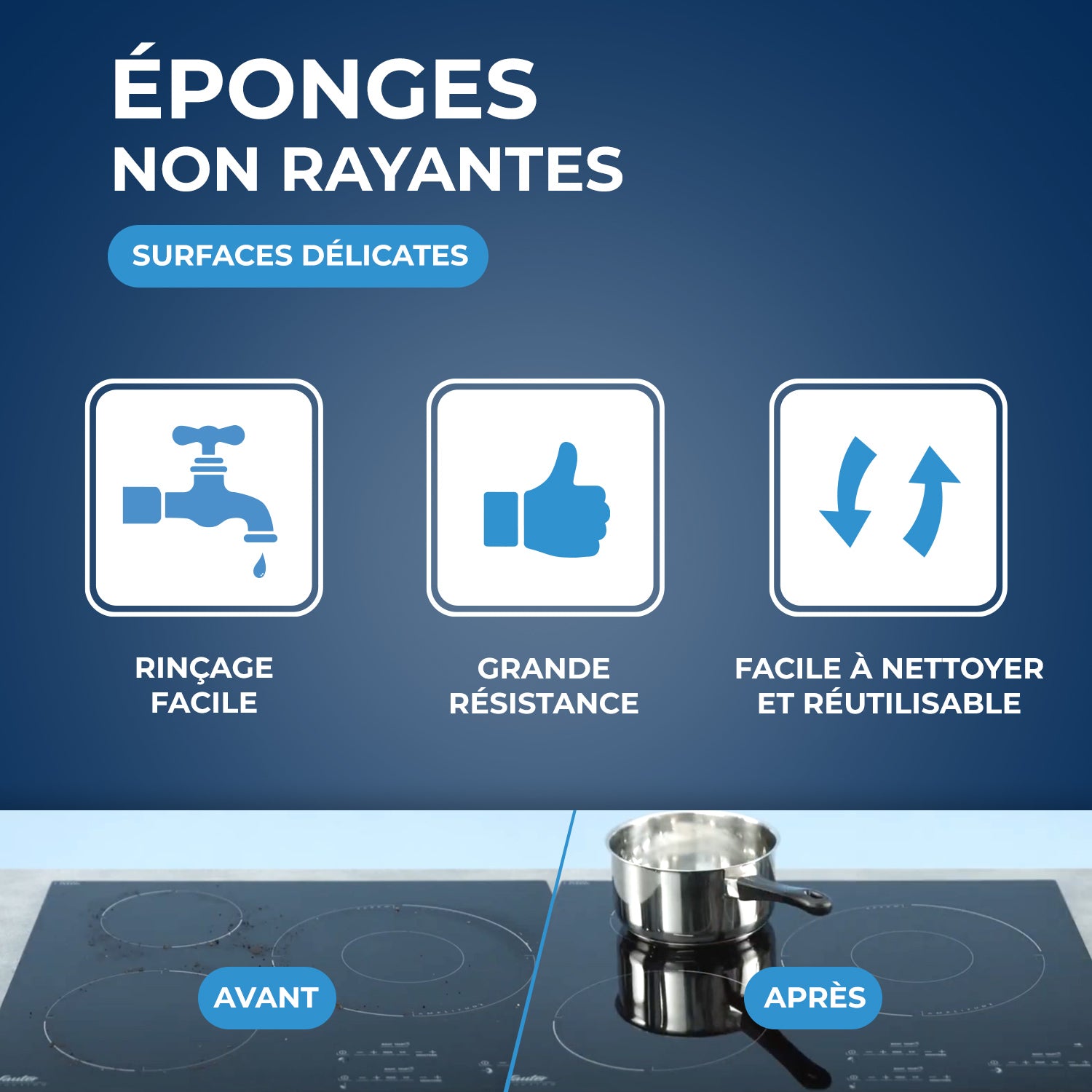 STARWAX - Eponges non rayantes X2