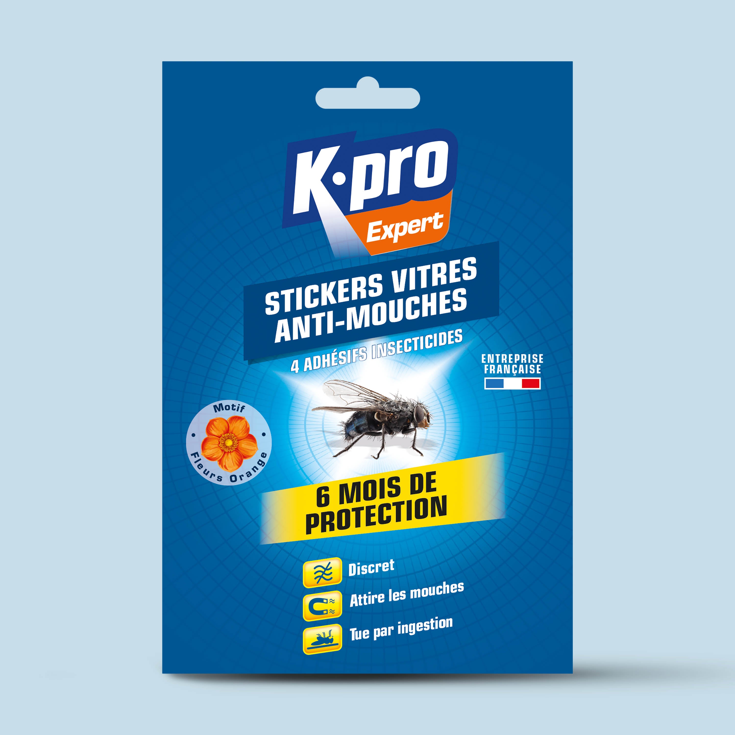 K.PRO - Stickers anti-mouches fleurs
 X4