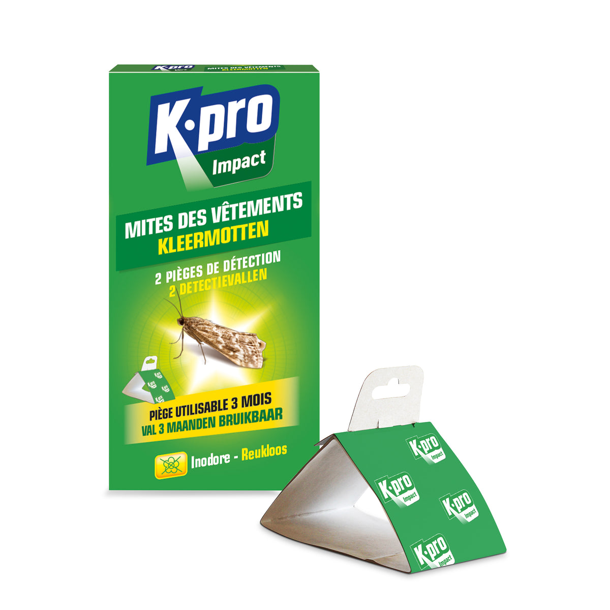 K.PRO - Pièges de détection des mites des vêtements
 X2