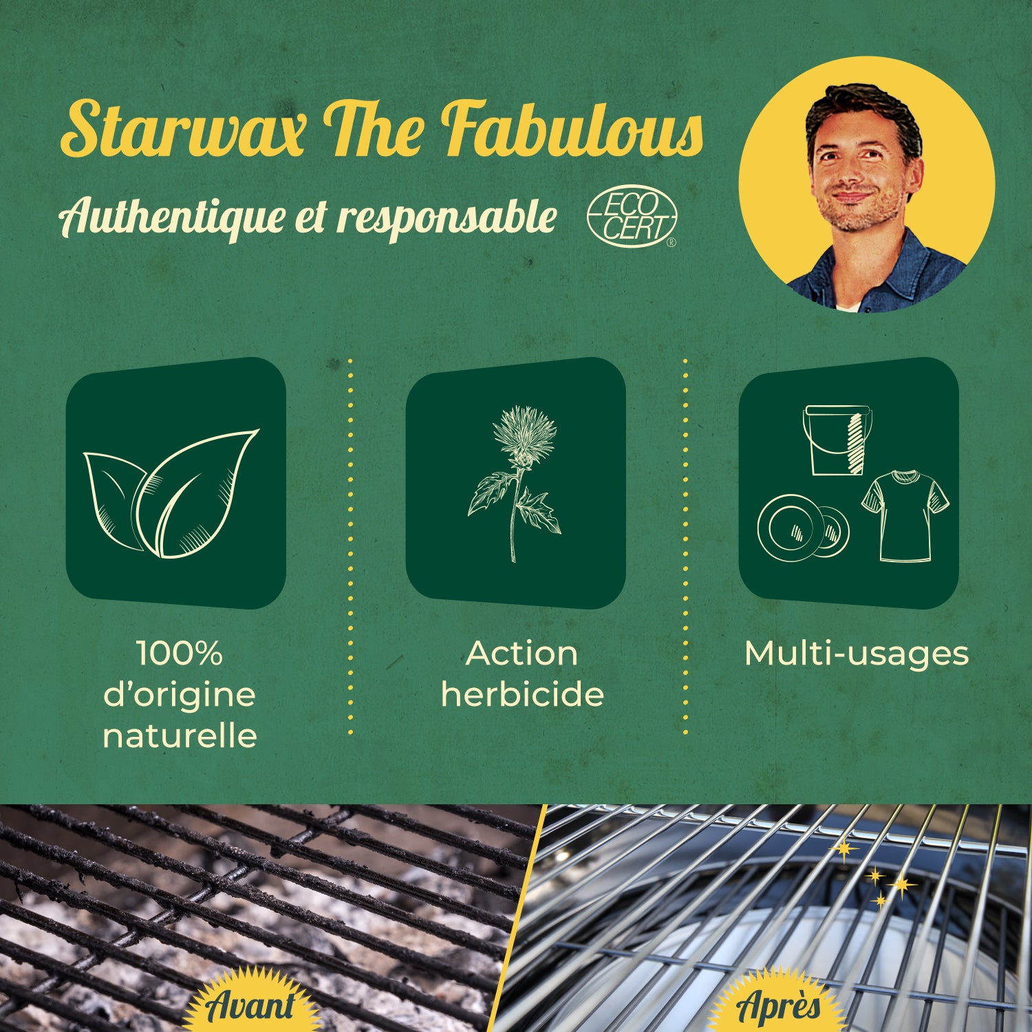 STARWAX FABULOUS - Vinaigre blanc 9.5° sans parfum 1L