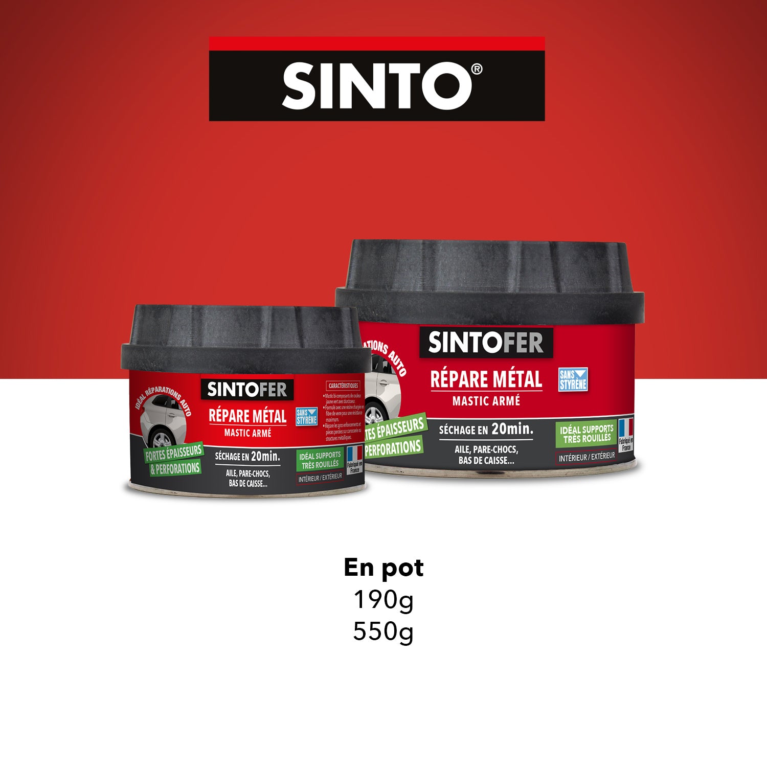 SINTO - Répare métal armé 170ml