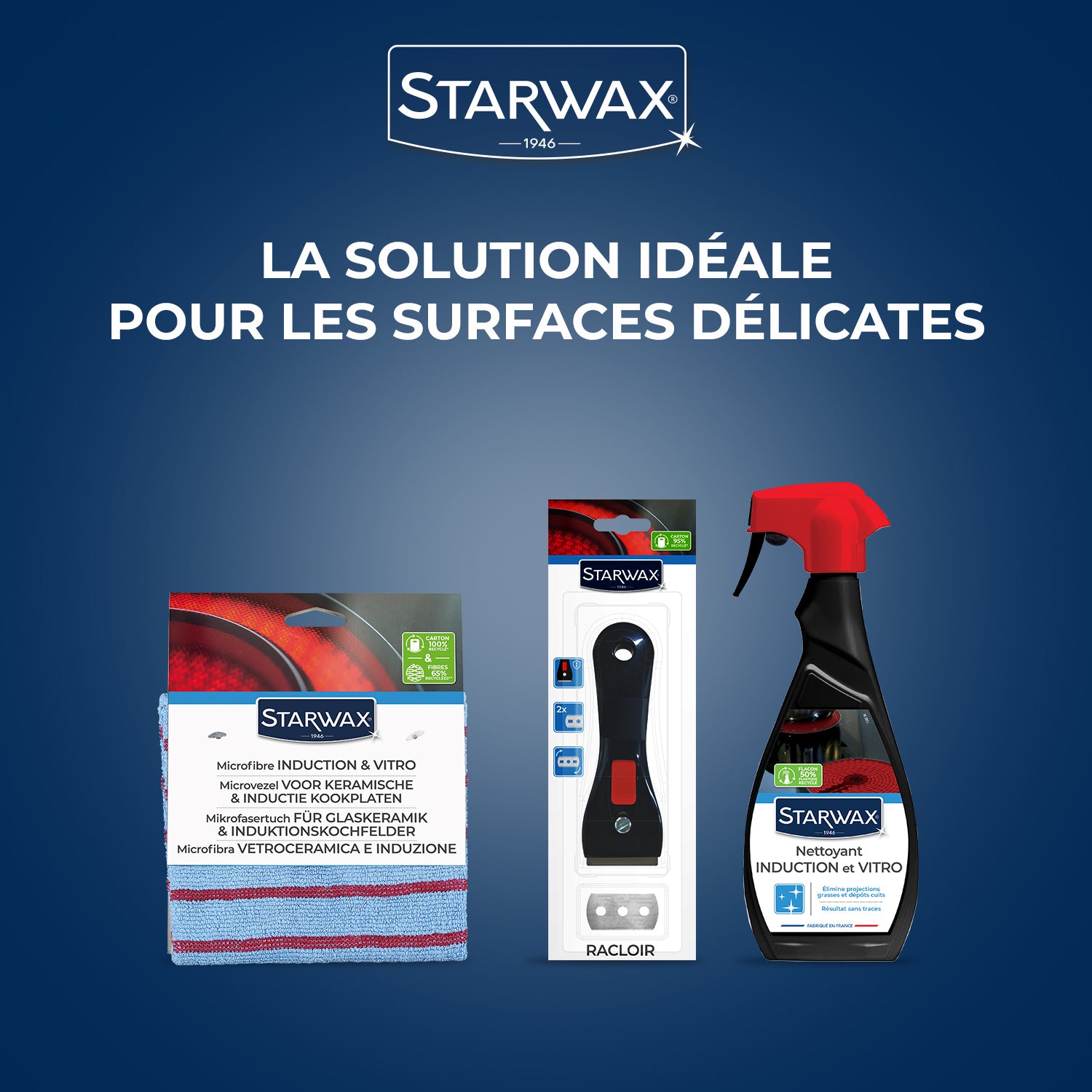 STARWAX - Racloir pour vitroceram & induction
 X1