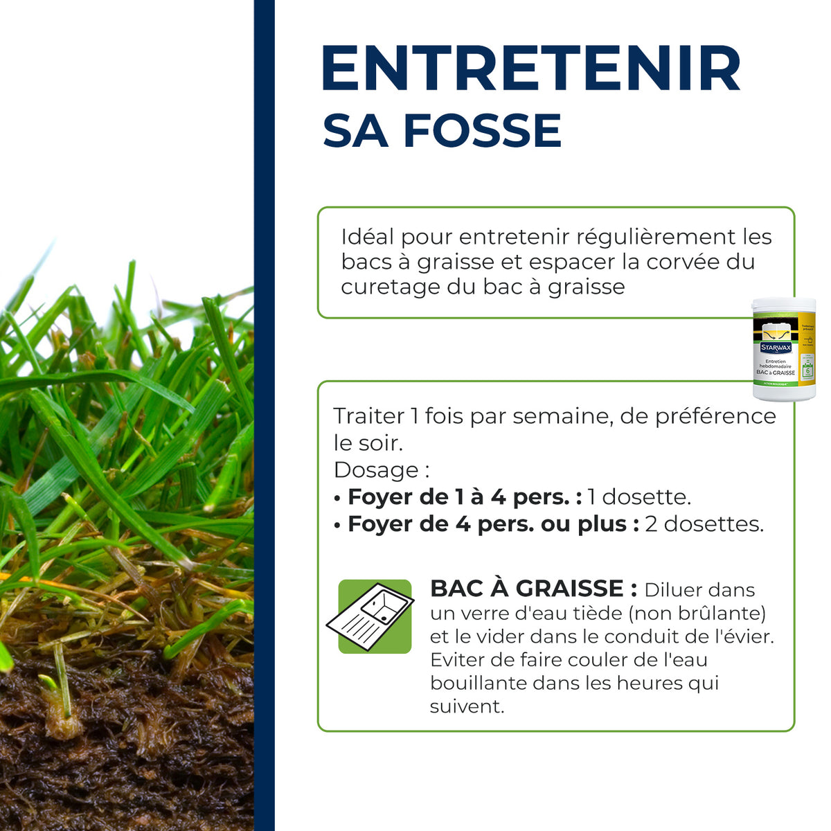 STARWAX - Entretien hebdomadaire pour bacs à graisses 750g