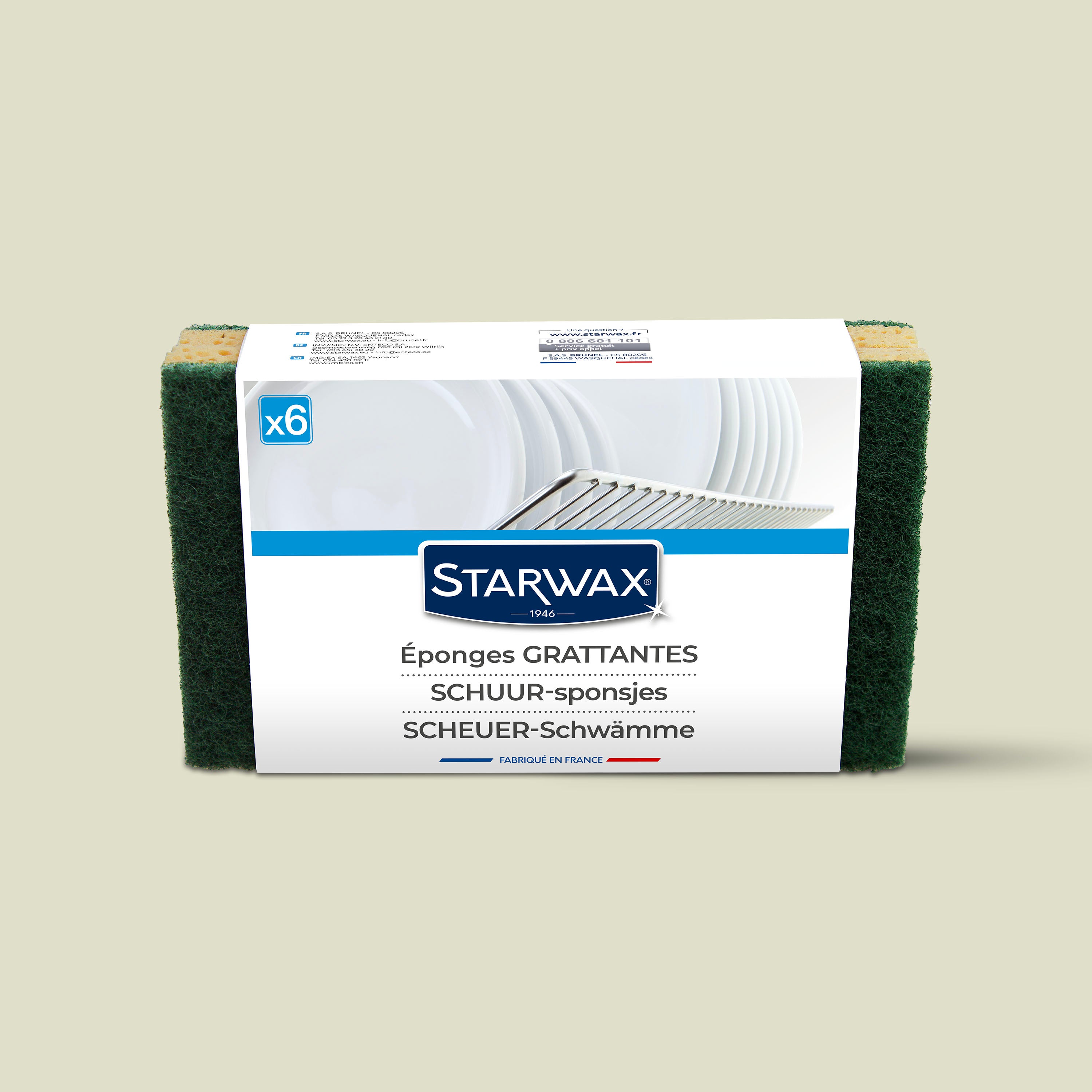 STARWAX - Eponges grattantes X2