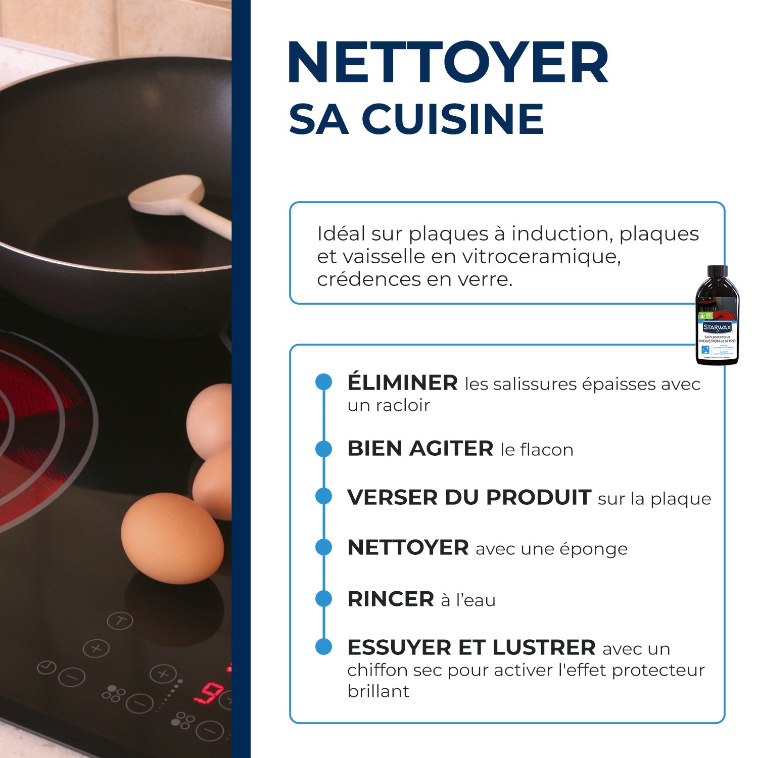 STARWAX - Crème de soin pour vitroceram et induction 250ml