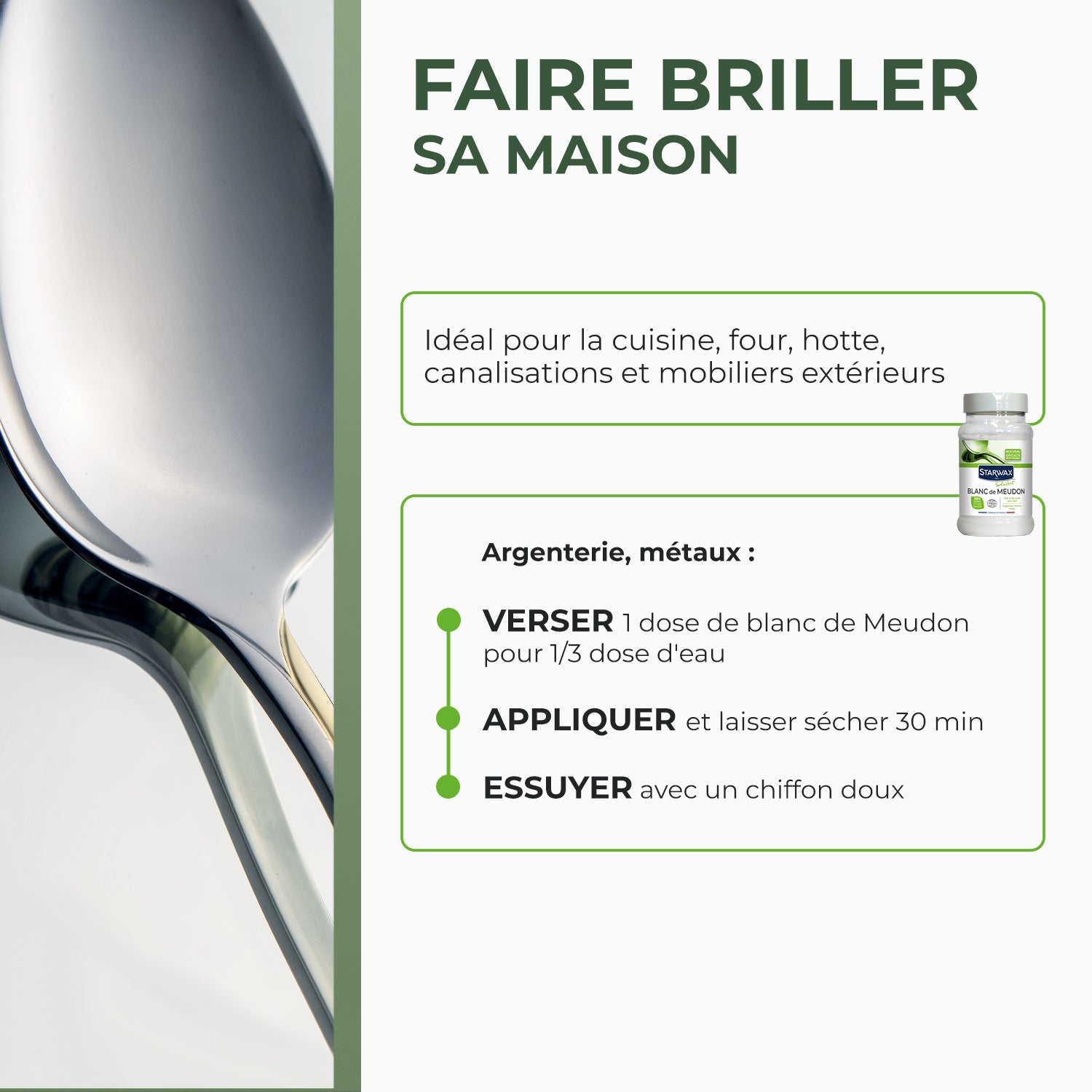 STARWAX SOLUVERT - Blanc de meudon 408g