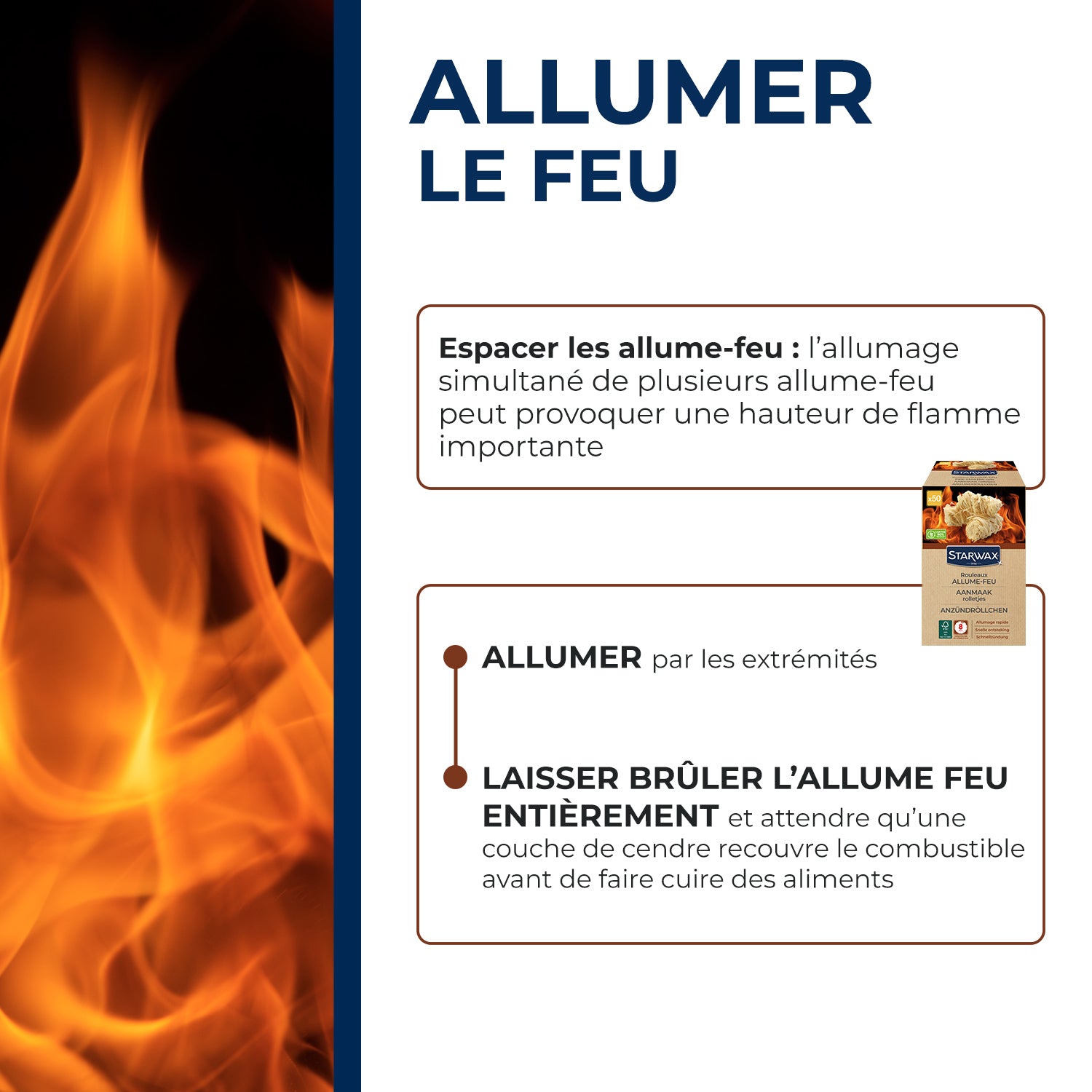 STARWAX - Rouleaux allume feu FSC® X50