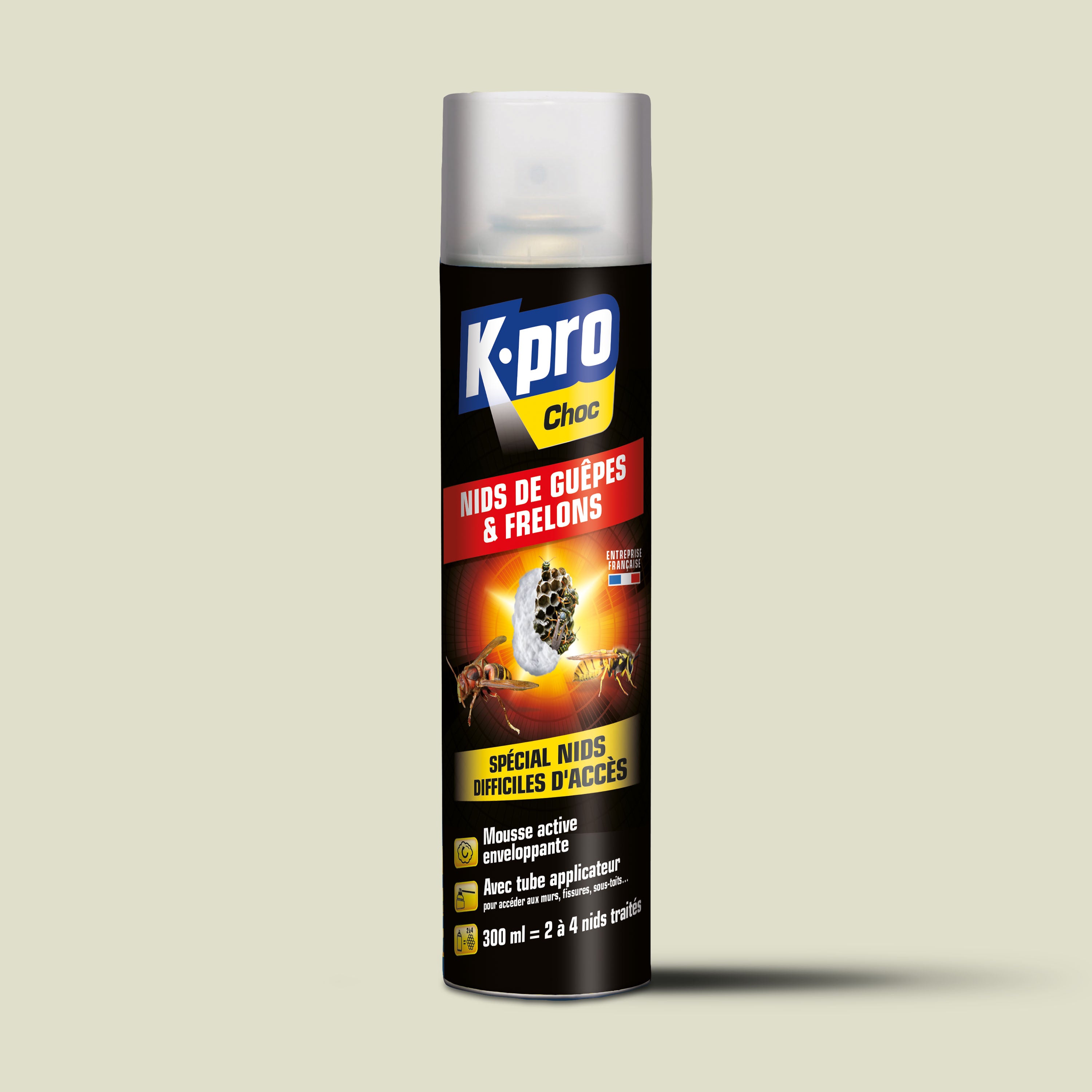 K.PRO - Aérosol nids de guêpes et frelons 300ml