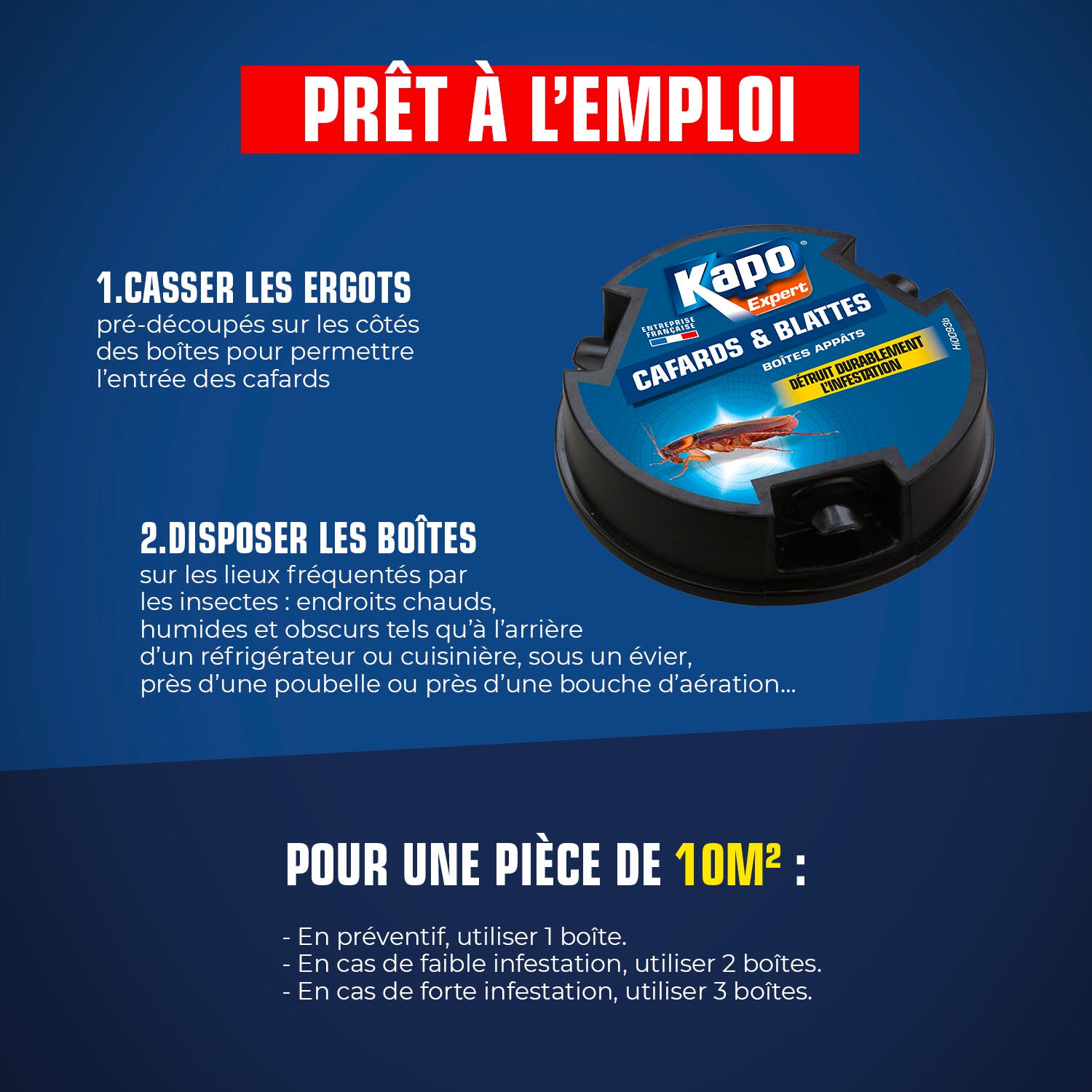K.PRO - Boite appât cafards et blattes
 X4