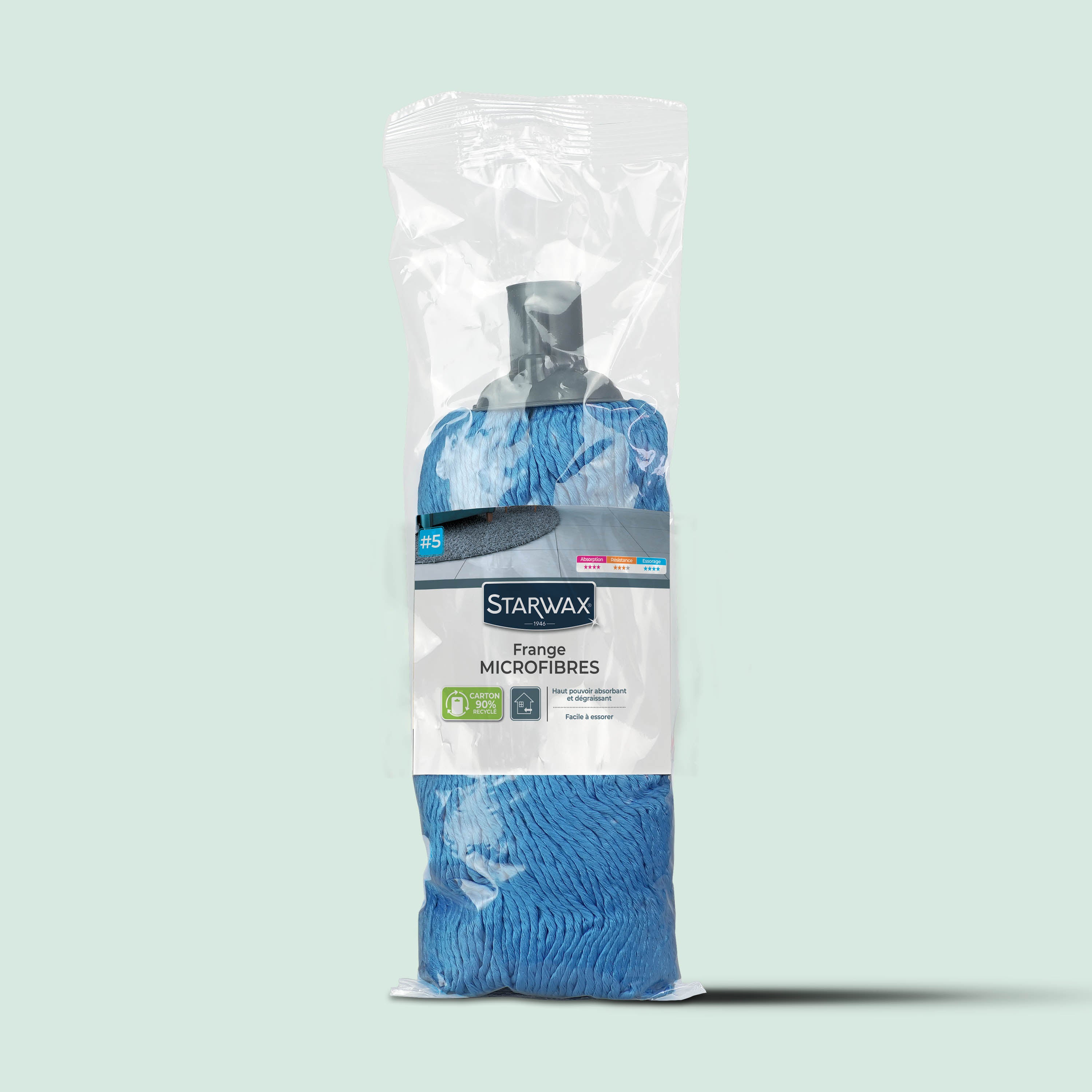 STARWAX - Frange microfibre pour sols lisses X1